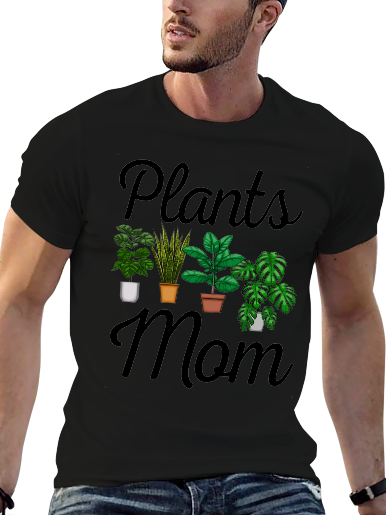 Plants Mom Graphic T-Shirt