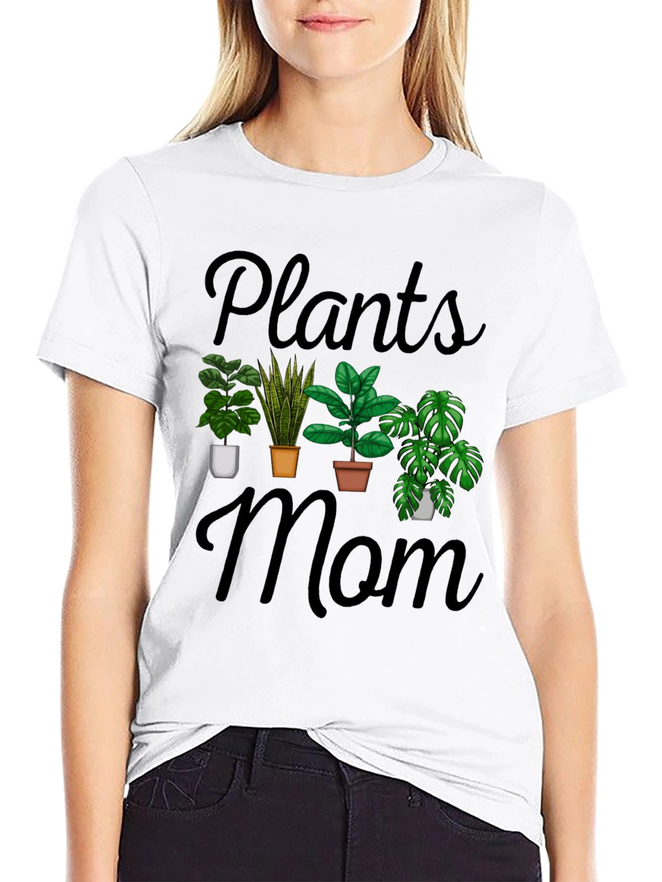 Plants Mom Graphic T-Shirt