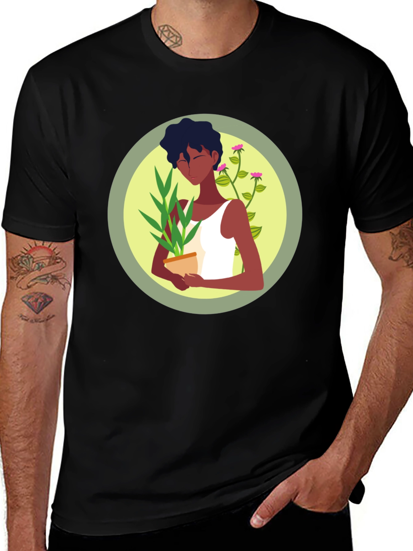 Nature Lover Graphic Tee - Unisex Black T-Shirt