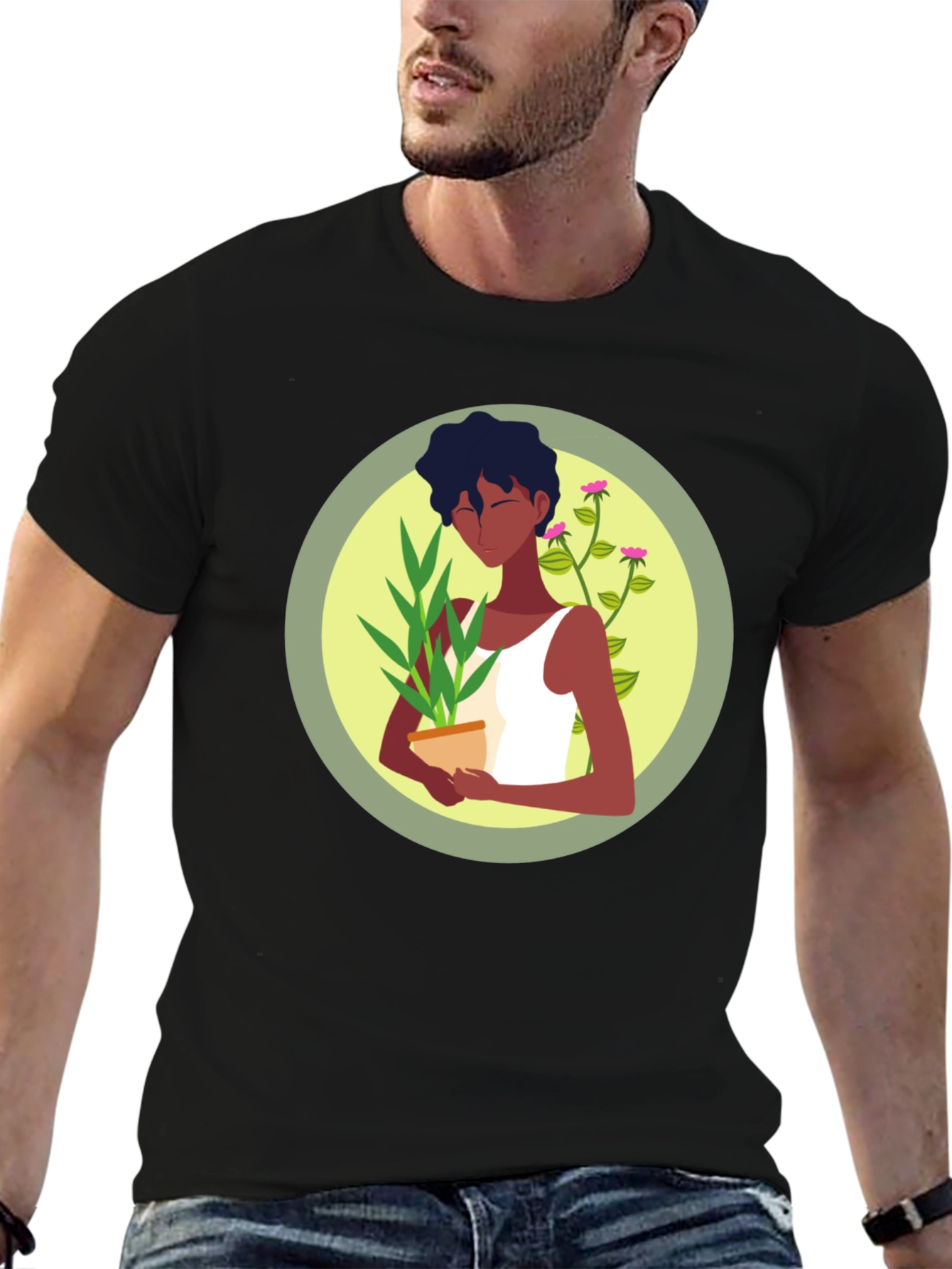Nature Lover Graphic Tee - Unisex Black T-Shirt