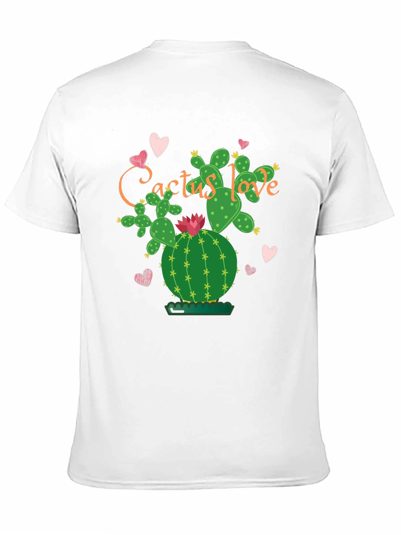 Cactus Love Graphic Tee - Stylish Black T-Shirt