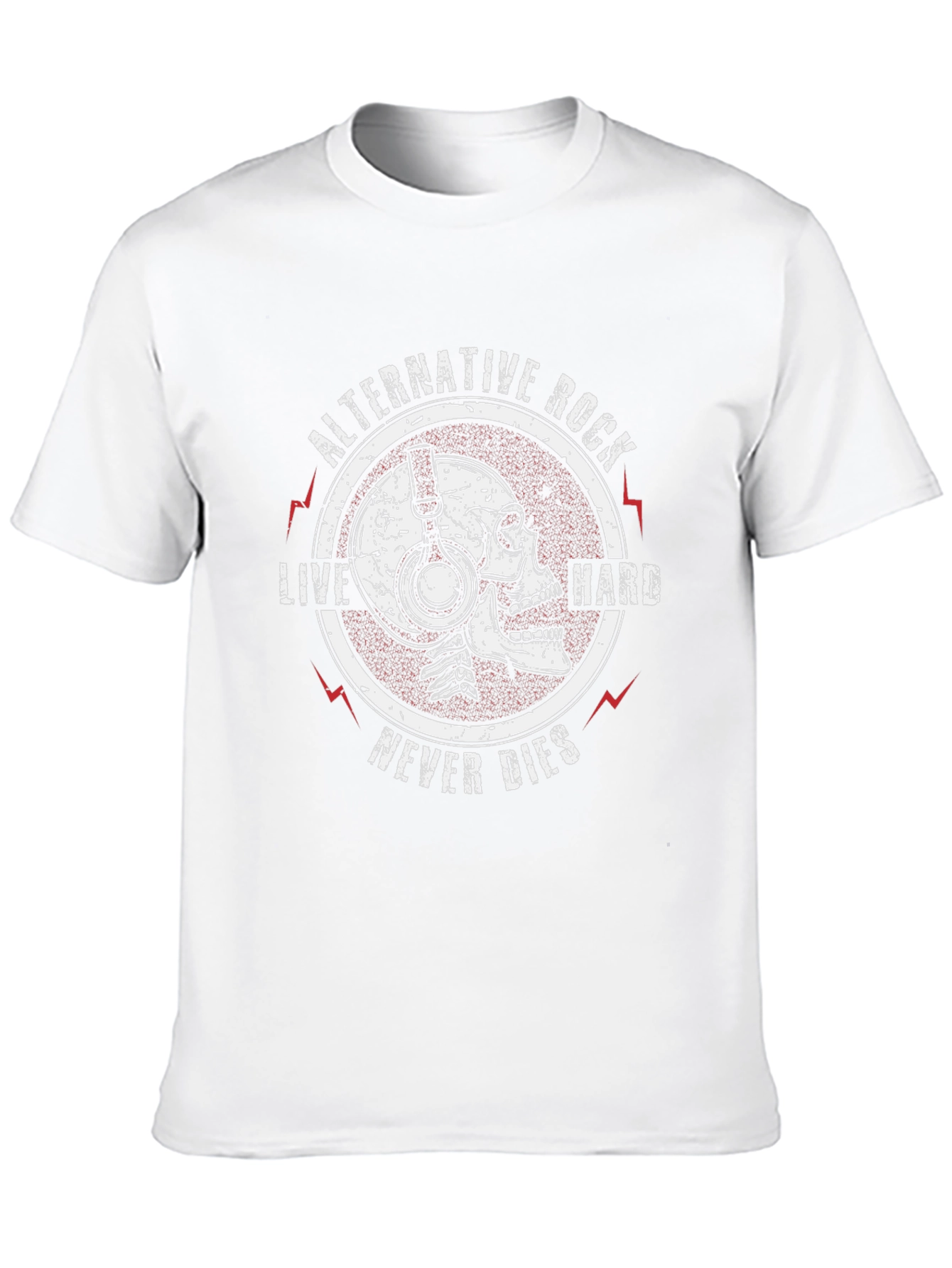 Alternative Rock Skull Graphic T-Shirt