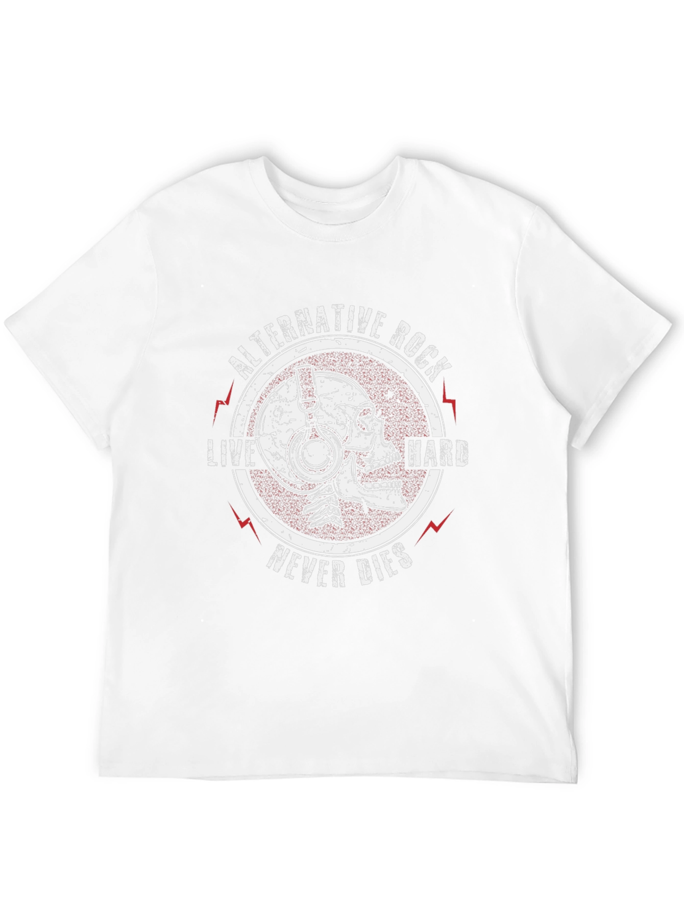 Alternative Rock Skull Graphic T-Shirt
