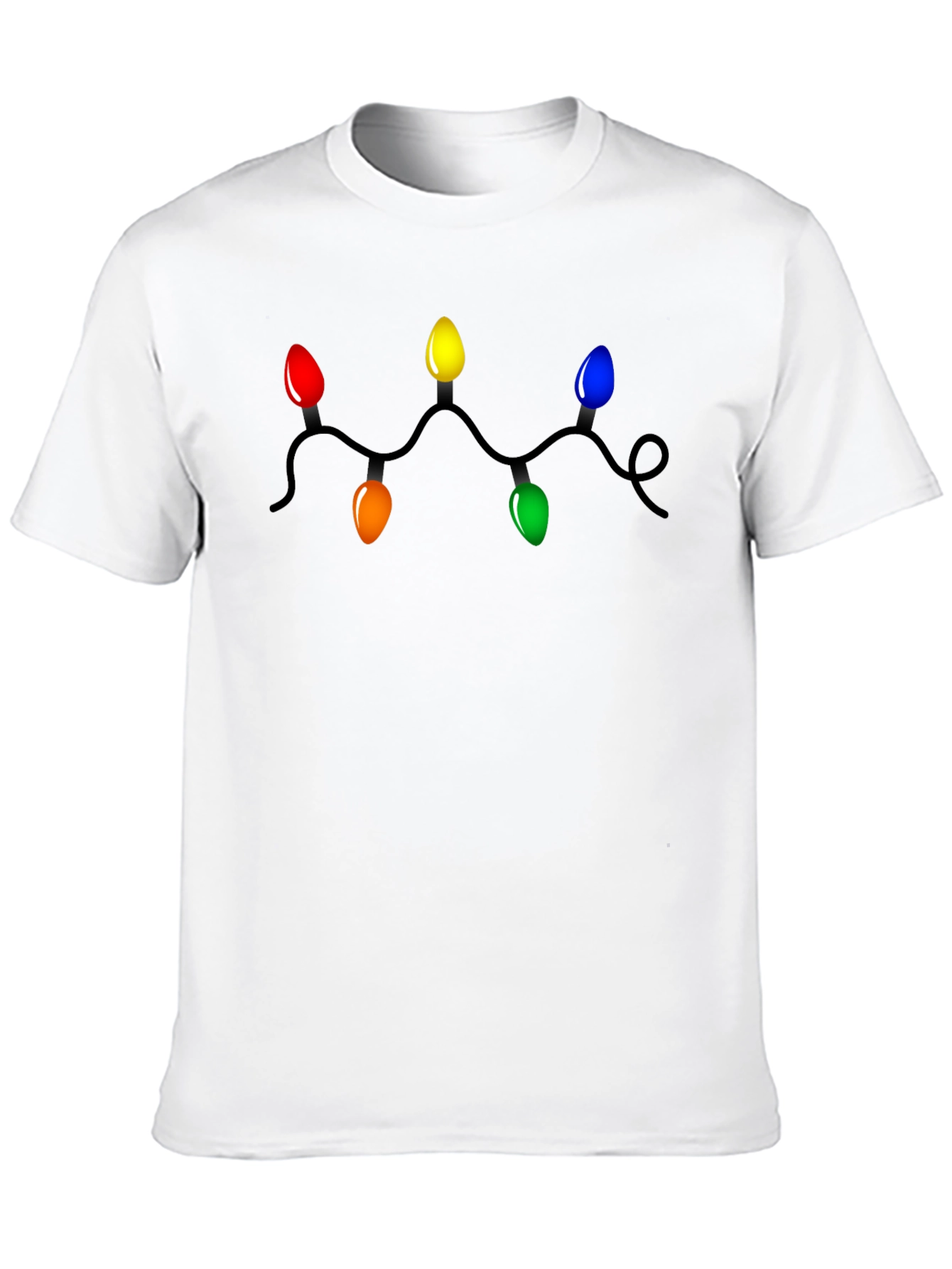 Festive Christmas Lights Graphic T-Shirt