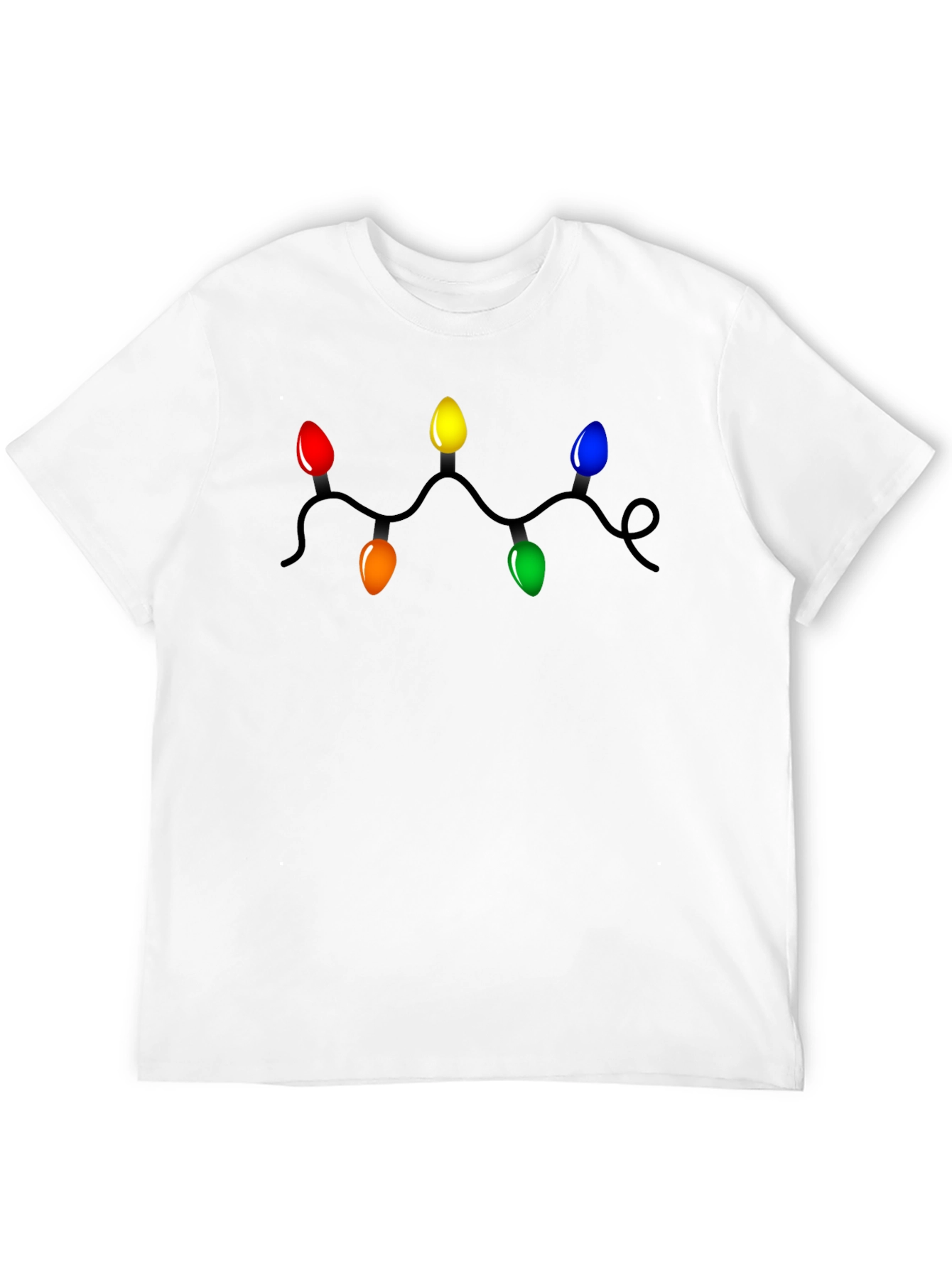 Festive Christmas Lights Graphic T-Shirt