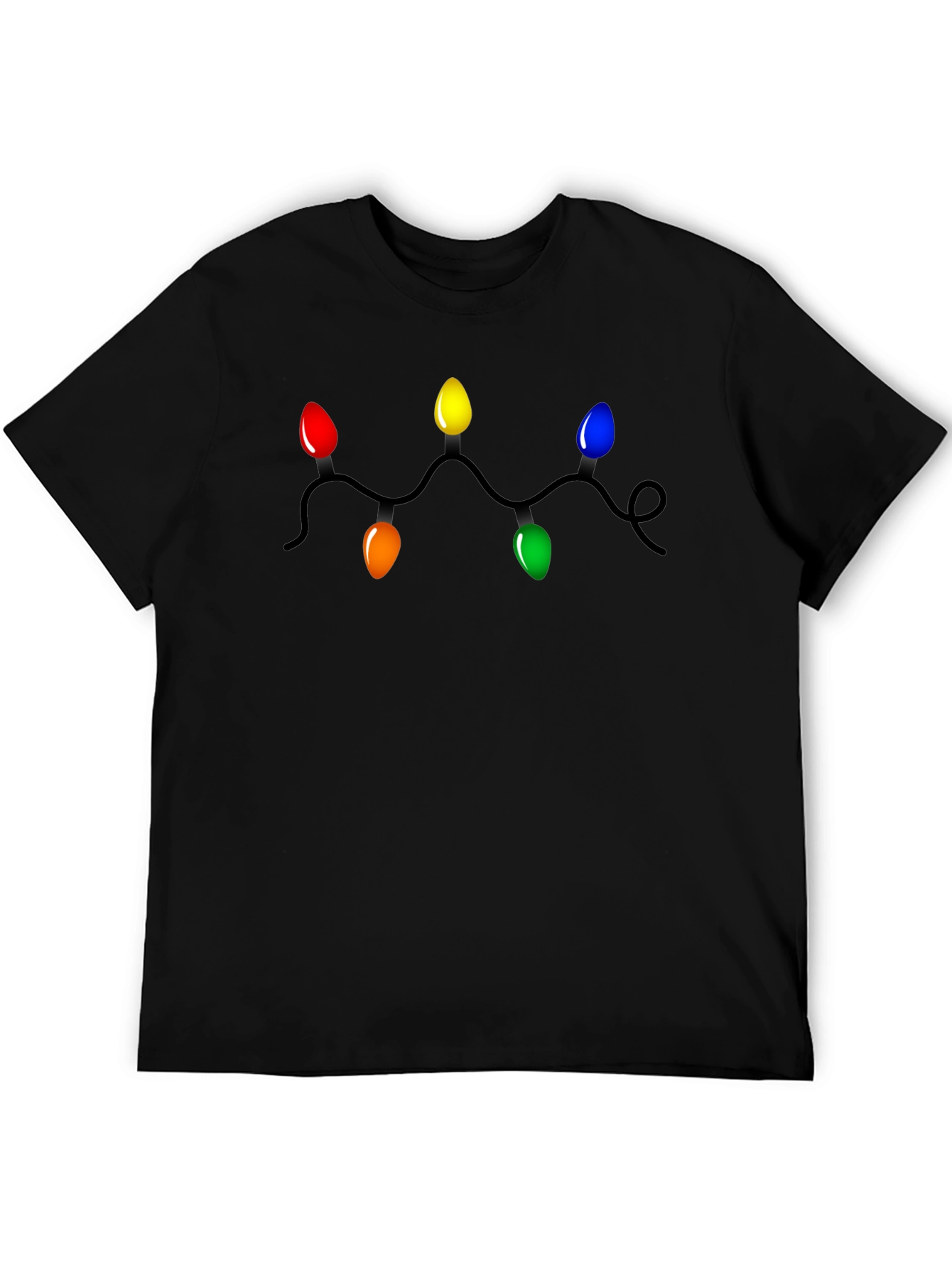 Festive Christmas Lights Graphic T-Shirt