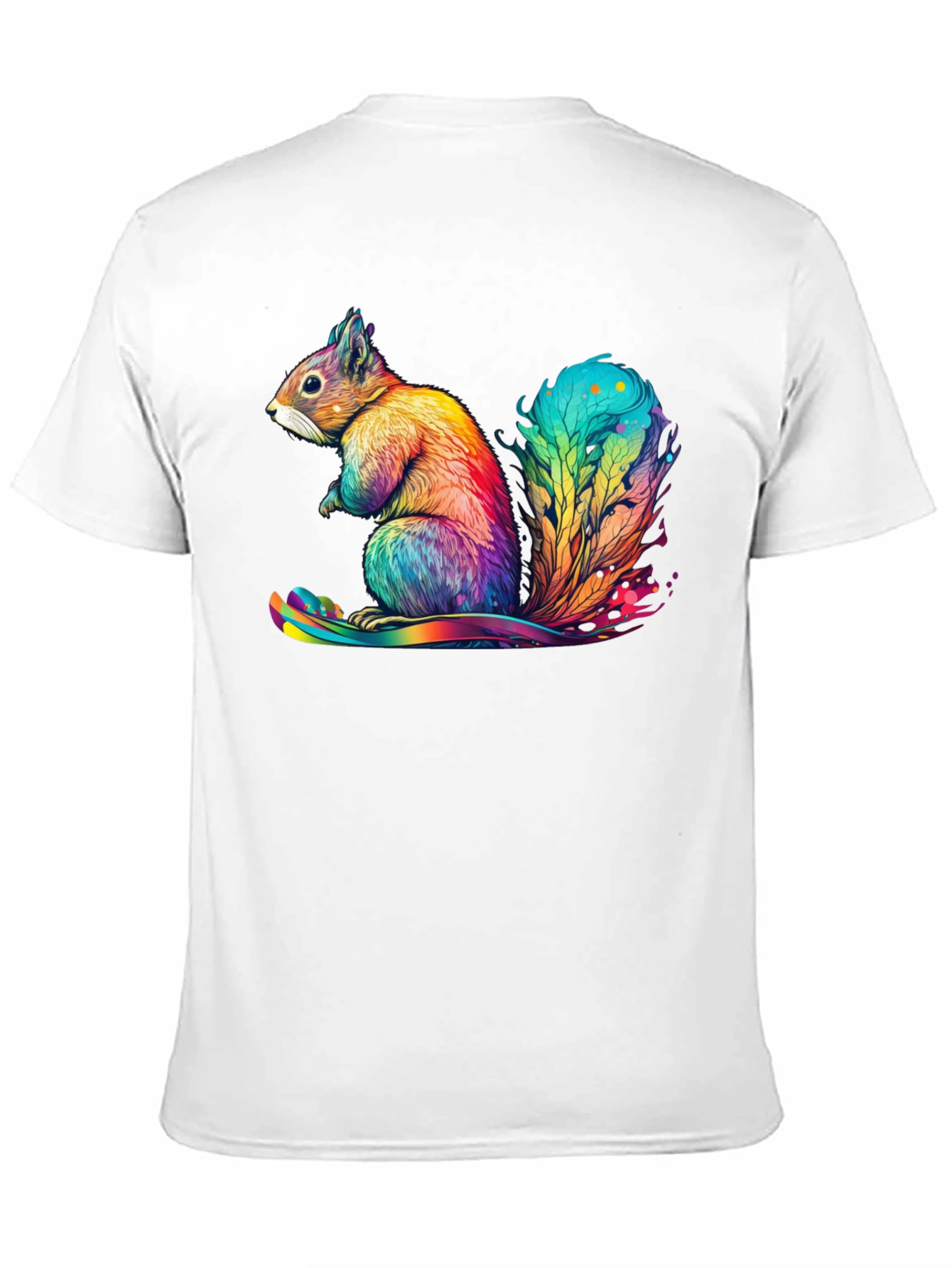 Rainbow Squirrel Graphic T-Shirt