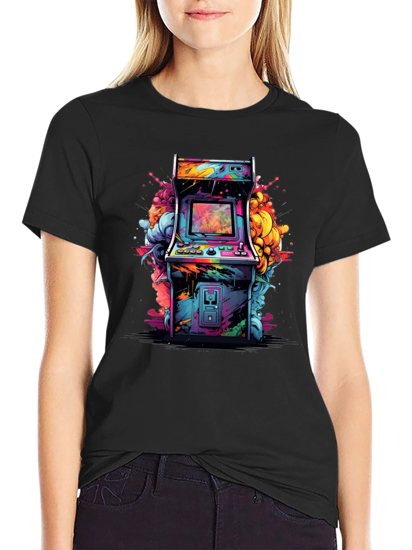 Retro Arcade T-Shirt - Vivid Graphic Tee