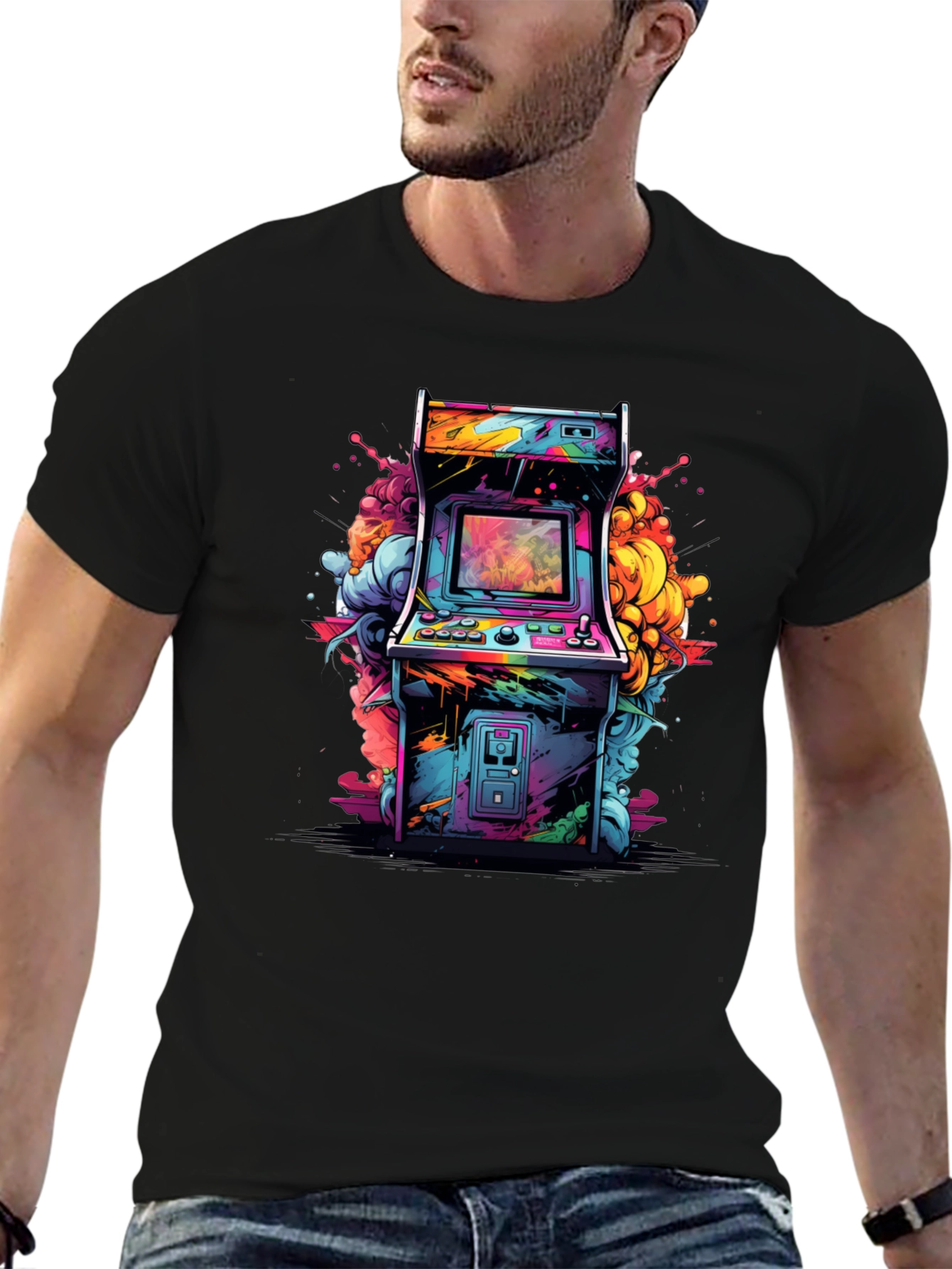 Retro Arcade T-Shirt - Vivid Graphic Tee