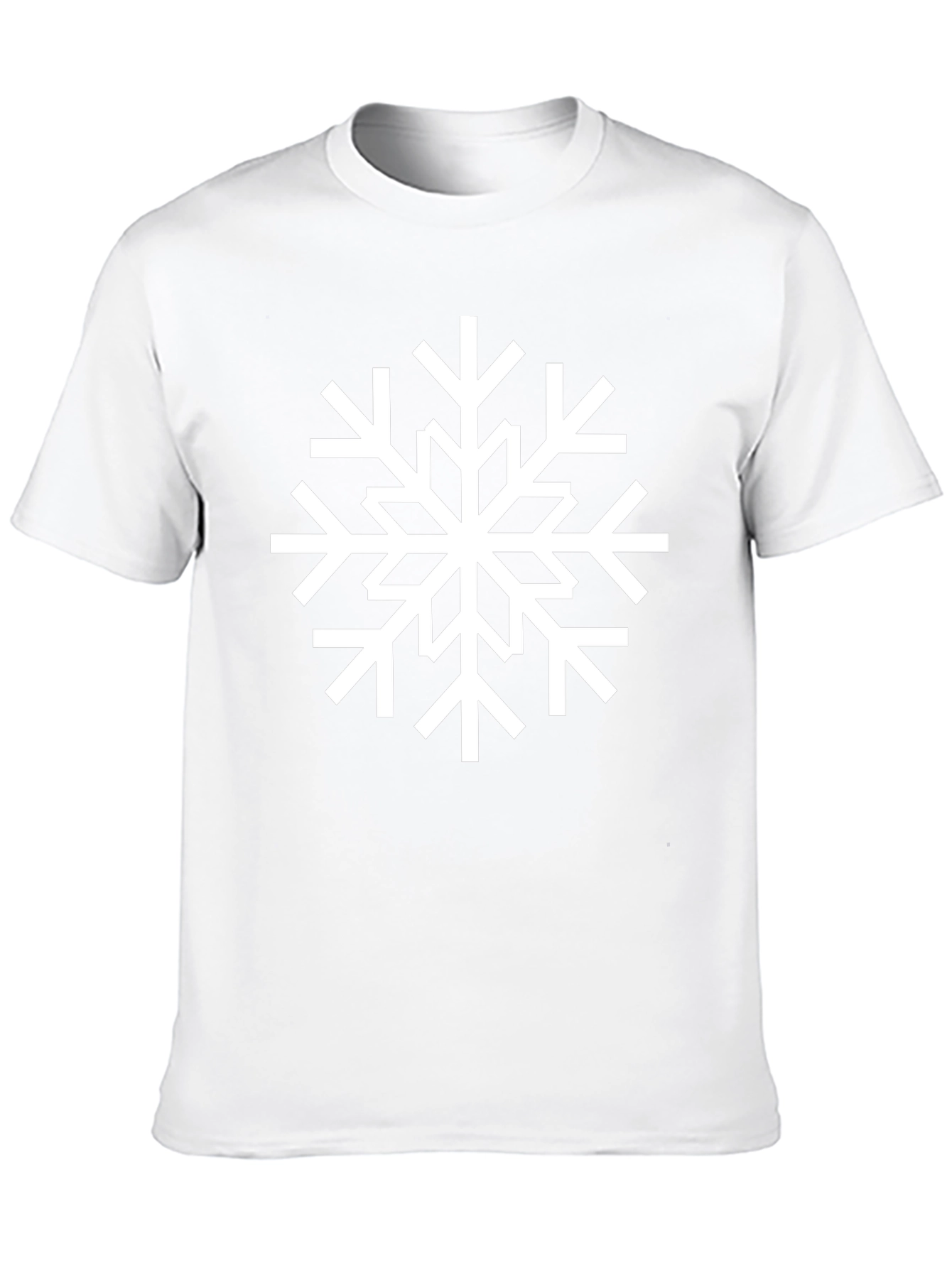 Snowflake Graphic Black T-Shirt - Winter Holiday Apparel