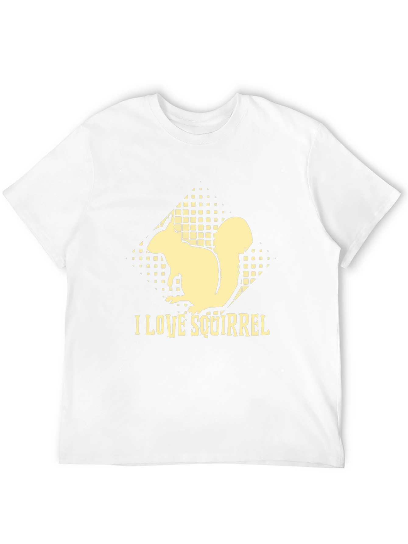 I Love Squirrel Black T-Shirt