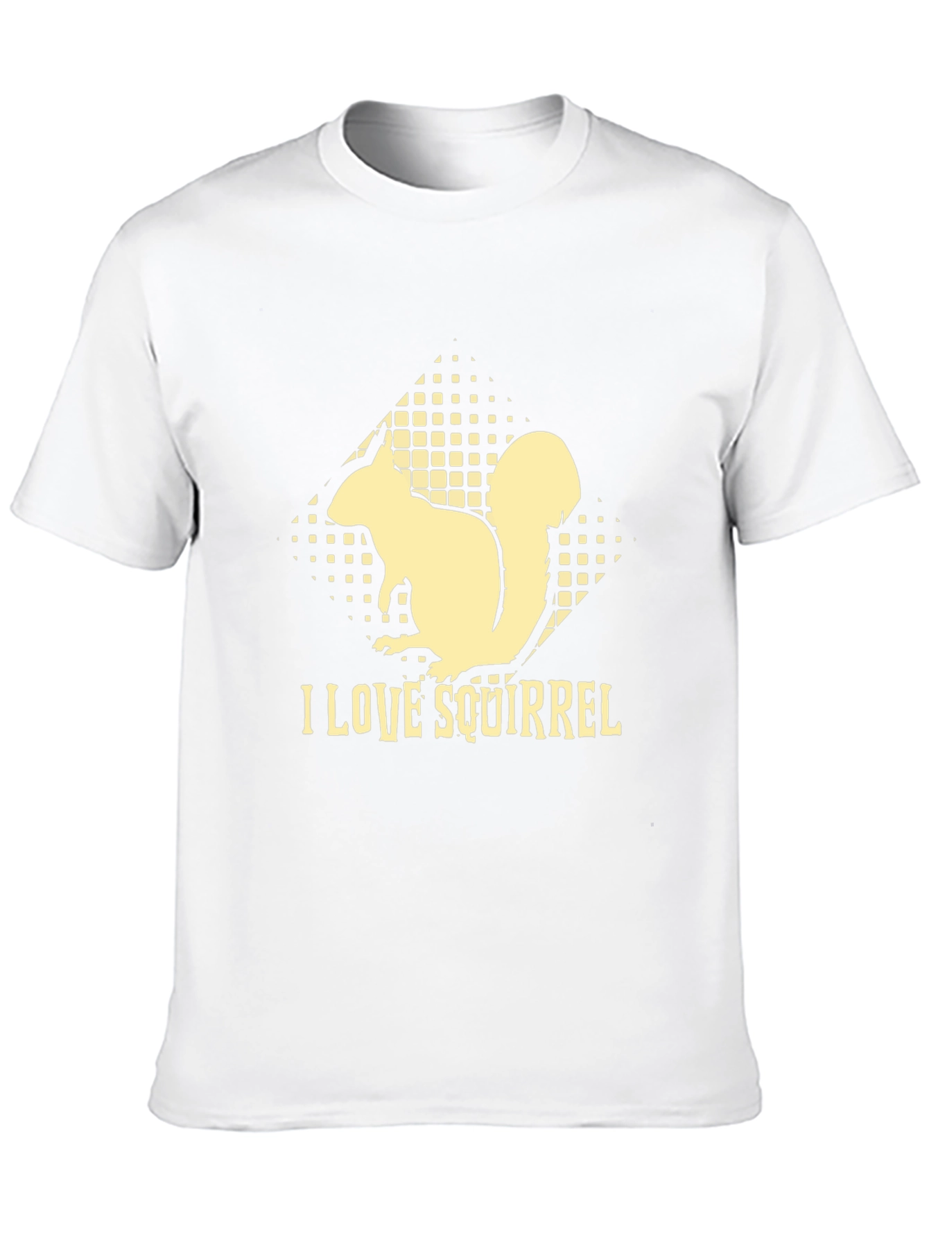 I Love Squirrel Black T-Shirt