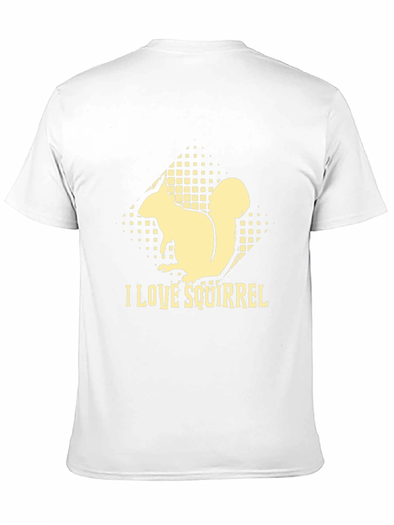 I Love Squirrel Black T-Shirt