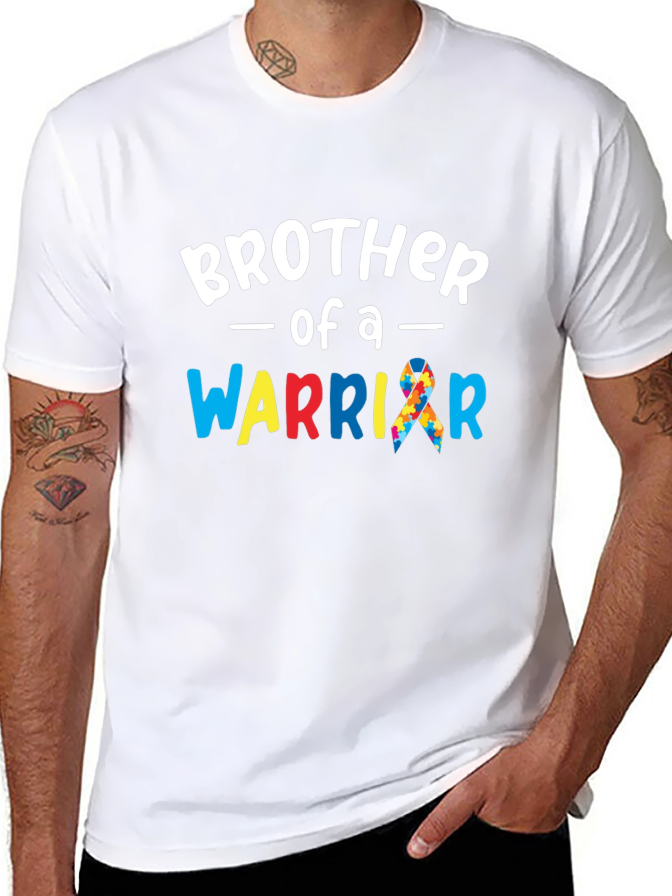 Brother of a Warrior T-Shirt Autism Awareness