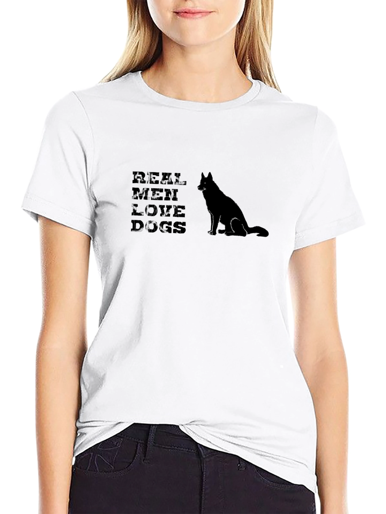 Real Men Love Dogs T-Shirt - Graphic Tee