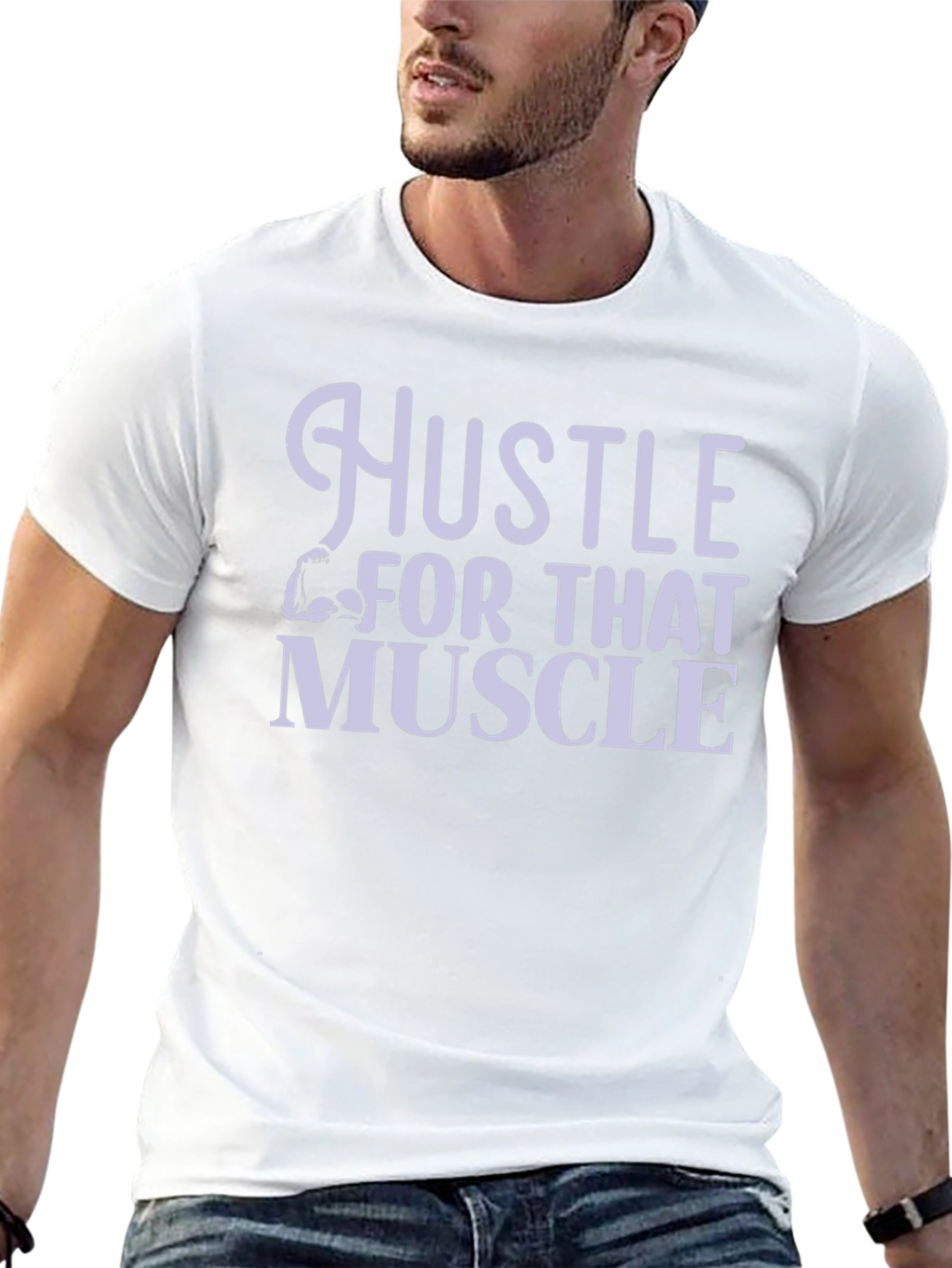 Hustle for That Muscle Black T-Shirt