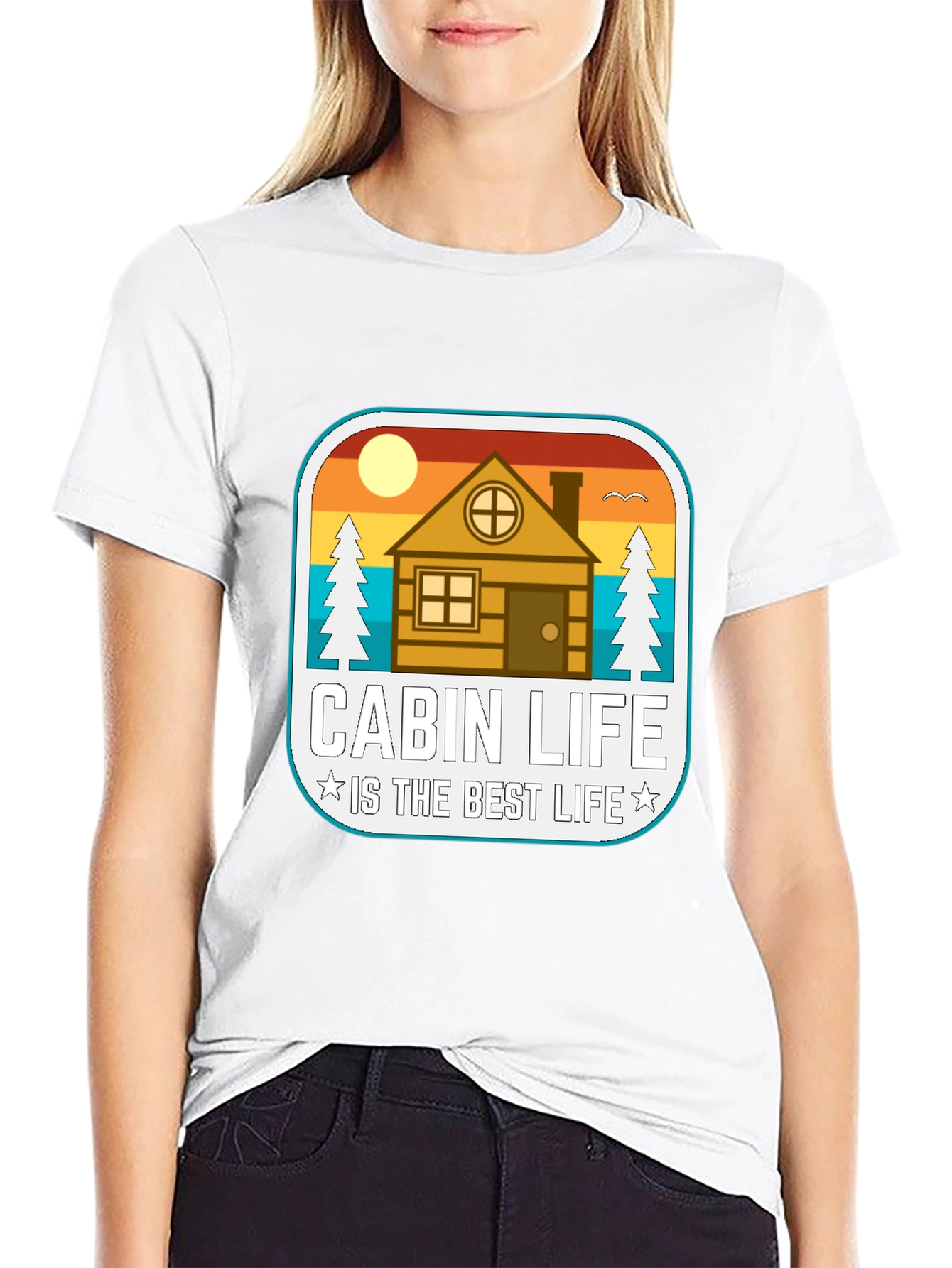 Cabin Life T-Shirt - Best Life Graphic Tee