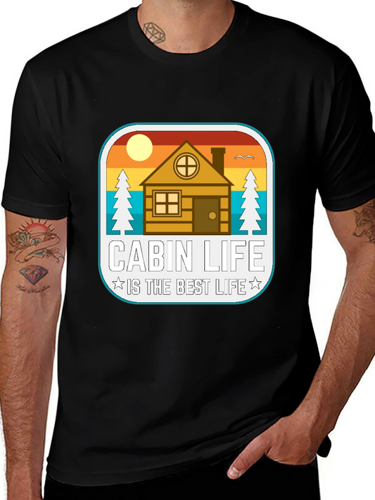 Cabin Life T-Shirt - Best Life Graphic Tee