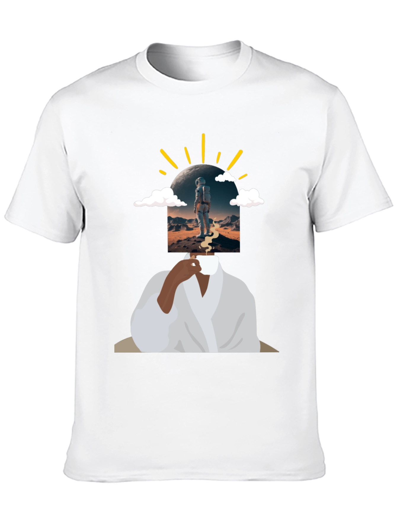 Astronaut Coffee Graphic Tee