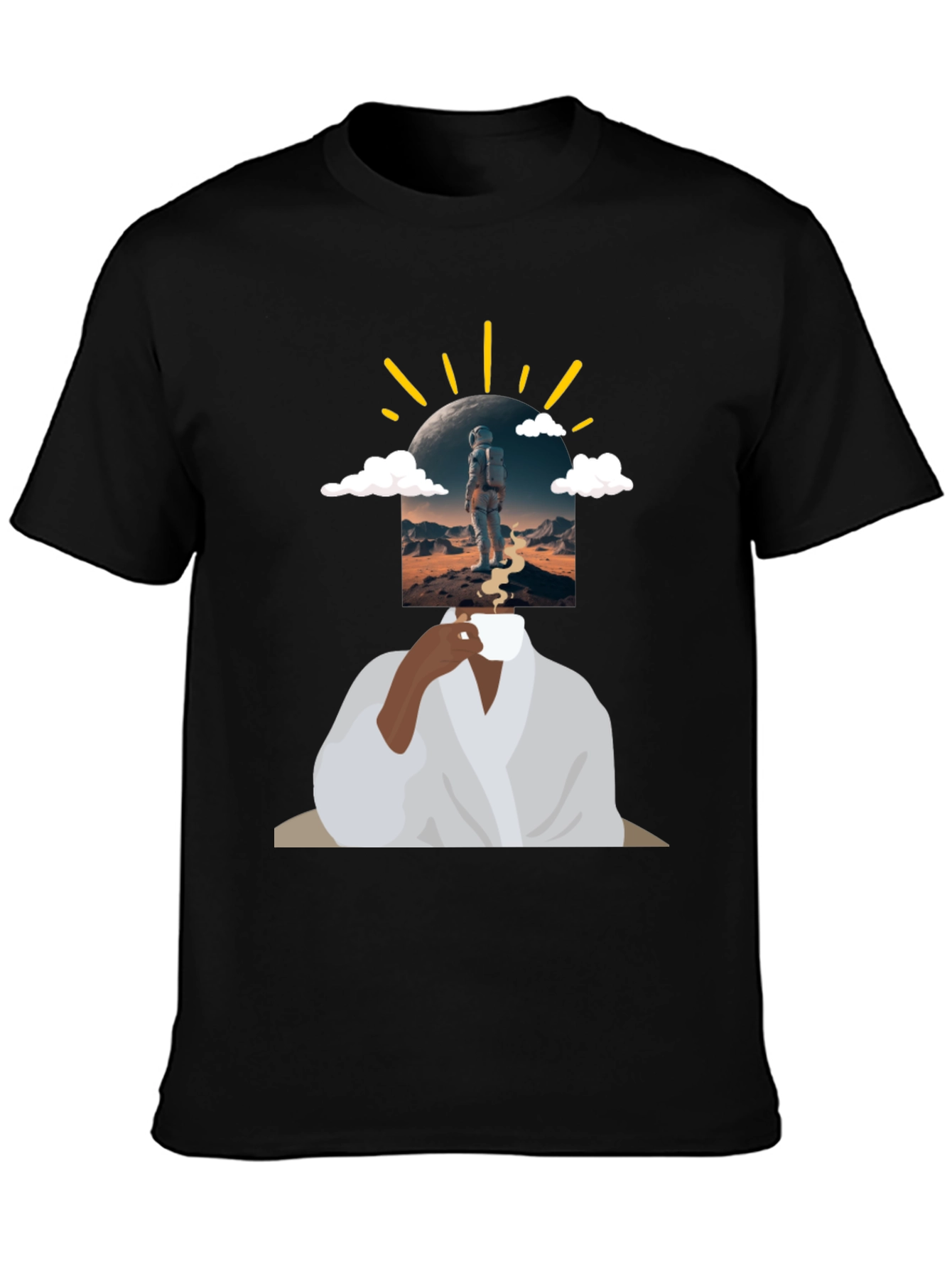 Astronaut Coffee Graphic Tee