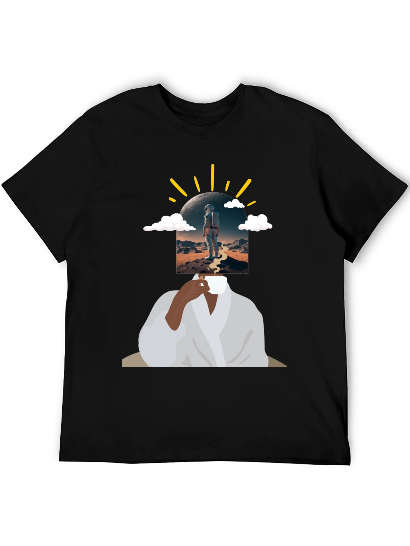 Astronaut Coffee Graphic Tee