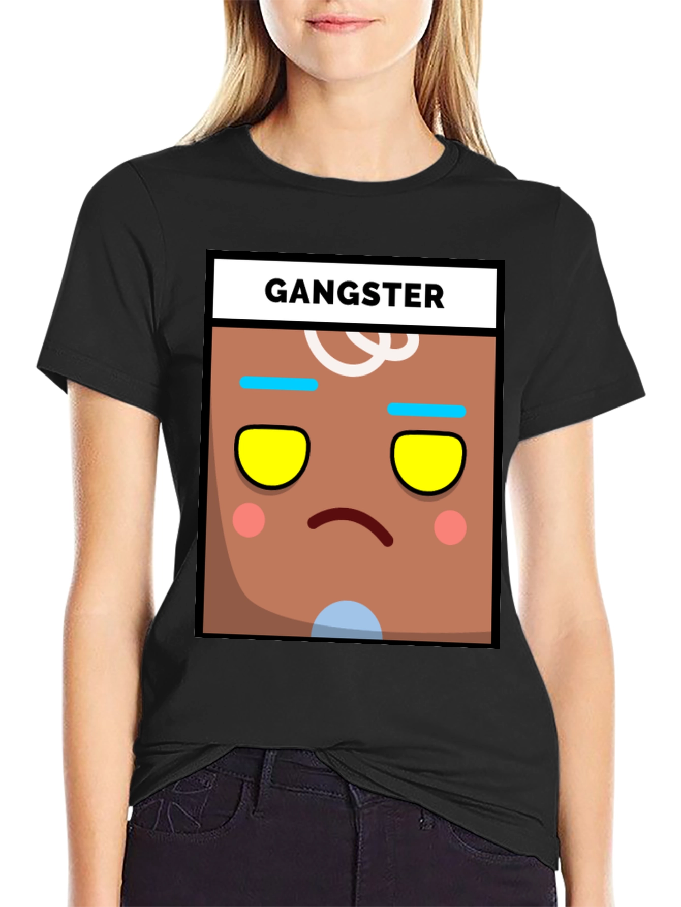 Gangster Gingerbread Man Graphic Tee
