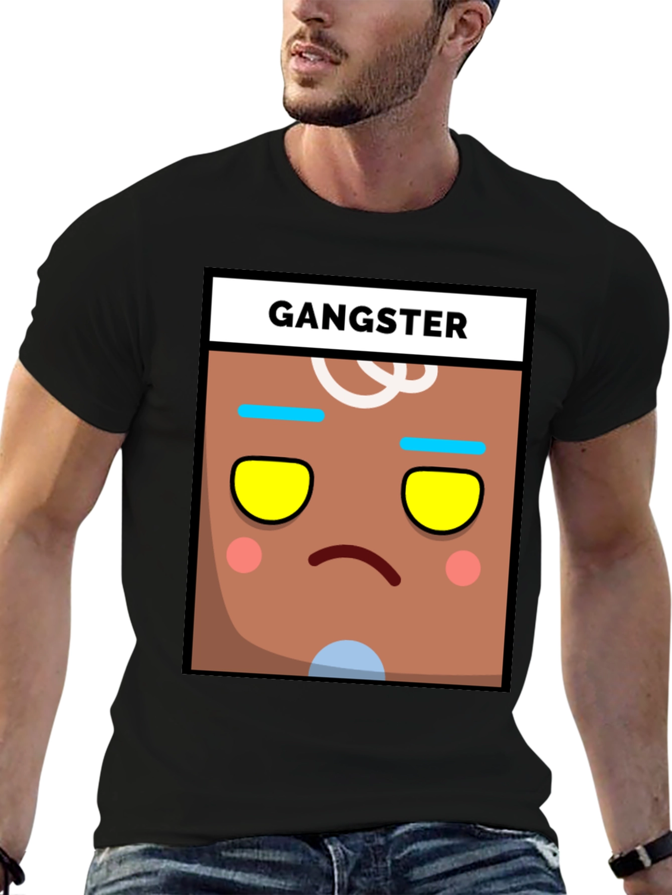 Gangster Gingerbread Man Graphic Tee