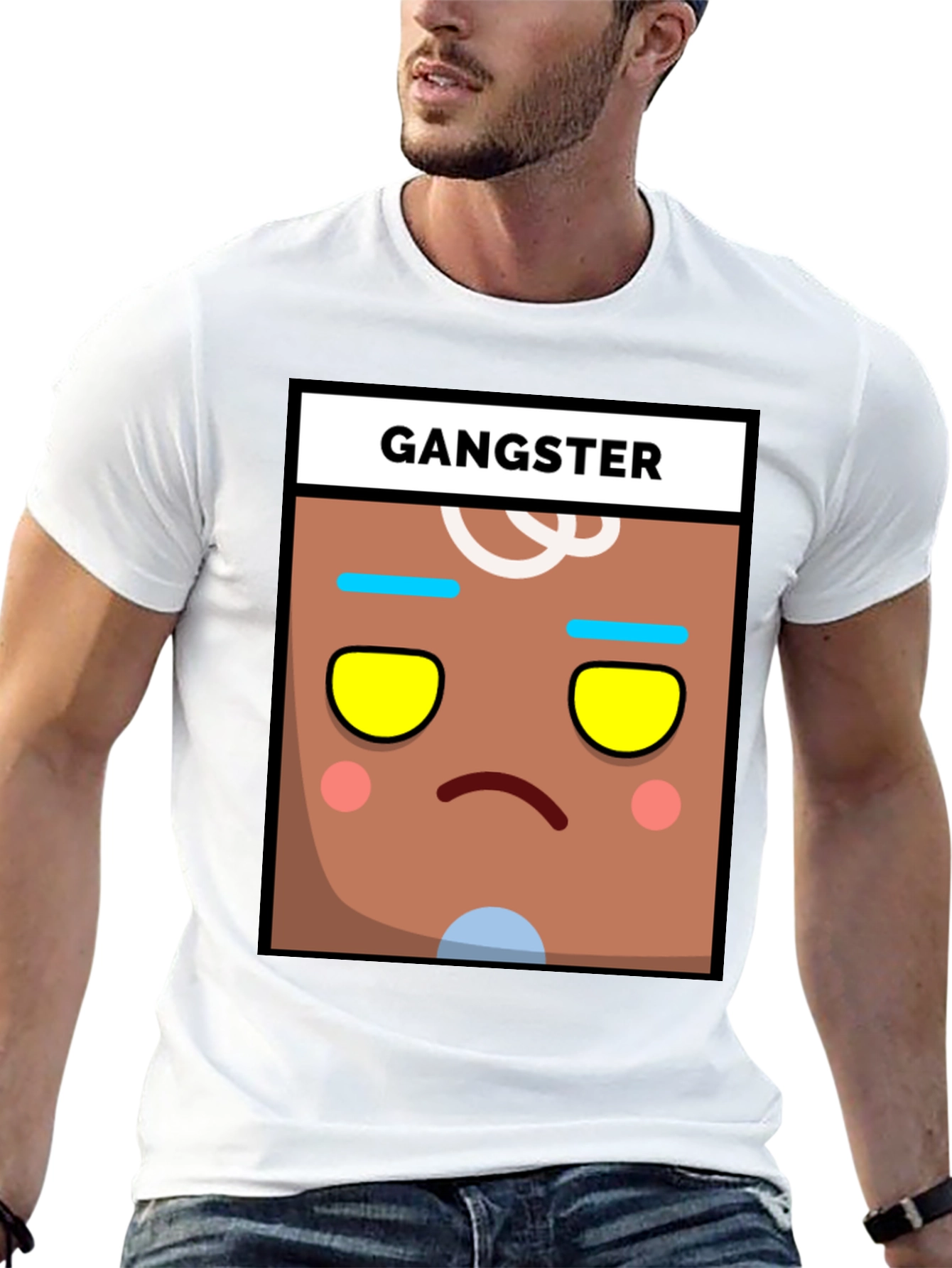 Gangster Gingerbread Man Graphic Tee