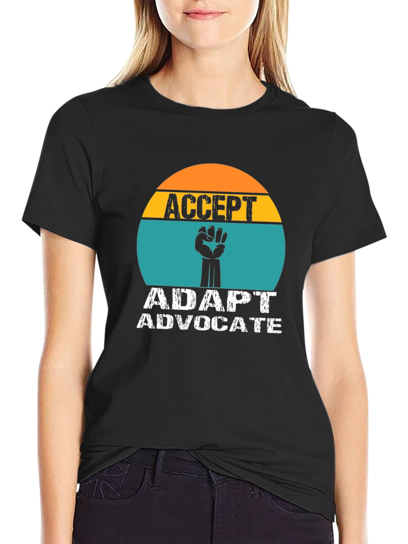 Accept Adapt Advocate Graphic Tee