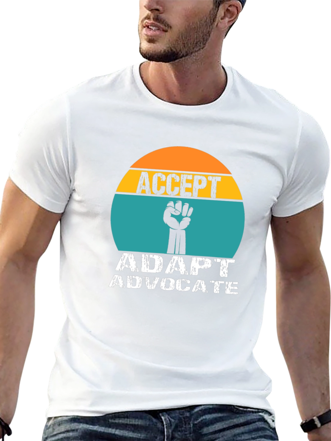 Accept Adapt Advocate Graphic Tee