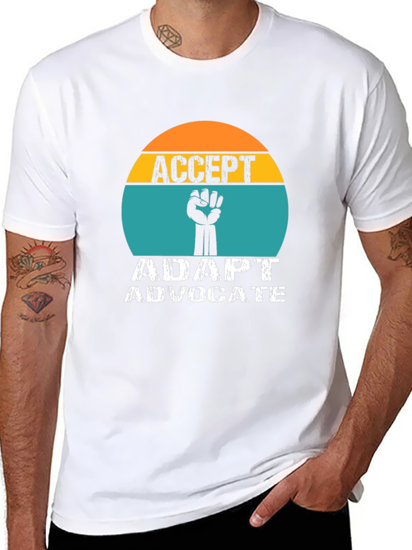 Accept Adapt Advocate Graphic Tee
