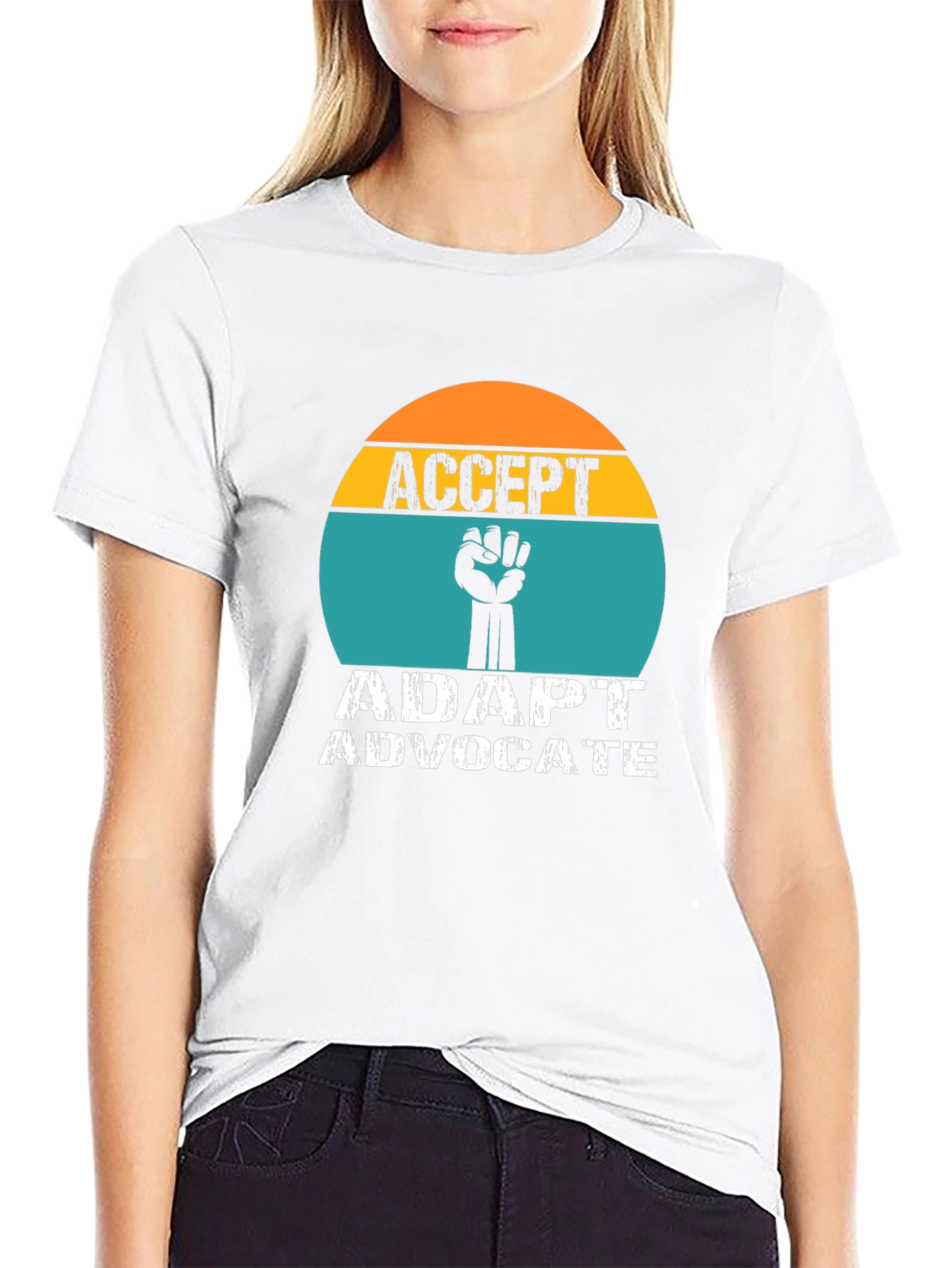 Accept Adapt Advocate Graphic Tee