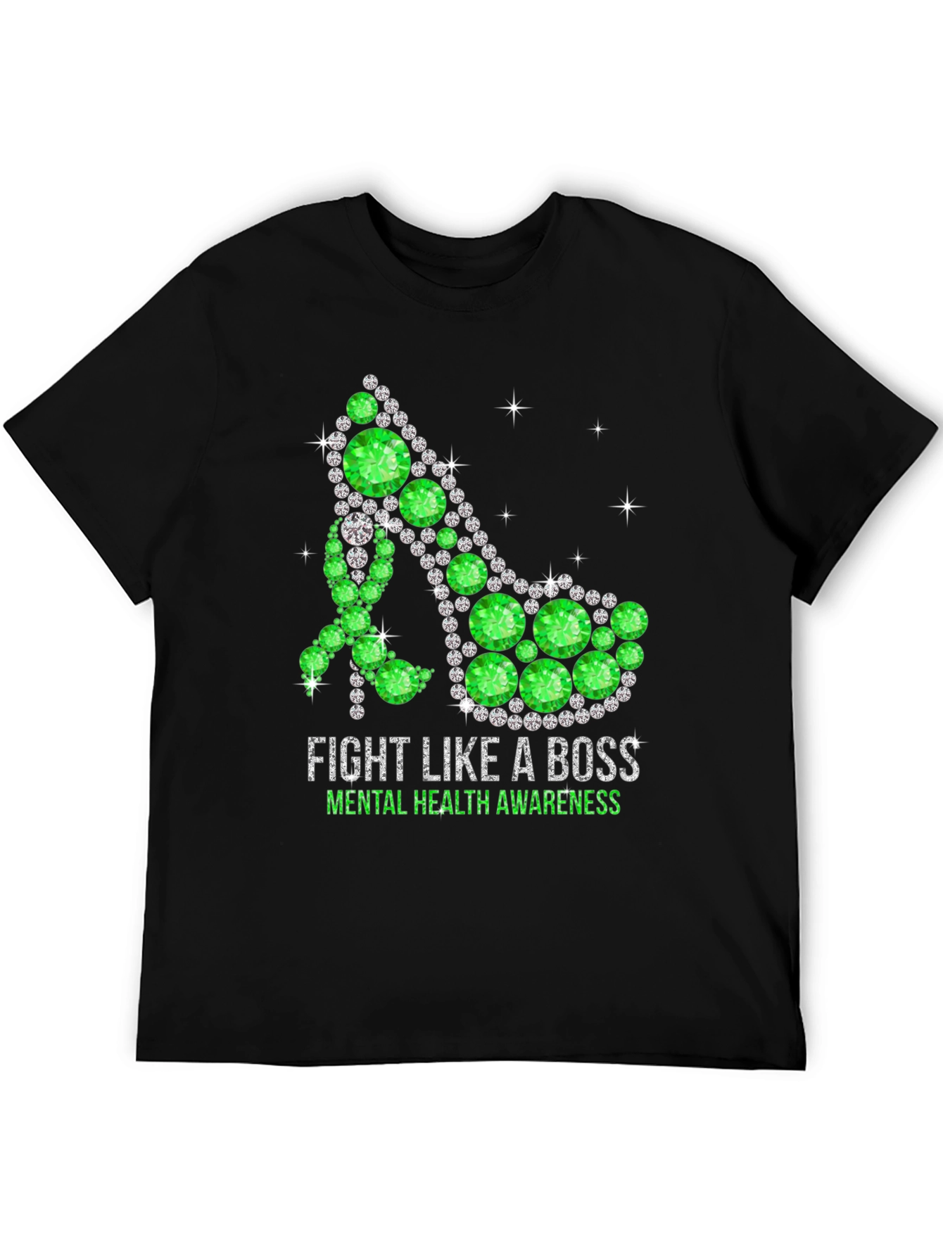 Fight Like A Boss Mental Health Awareness Shoe T-Shirt