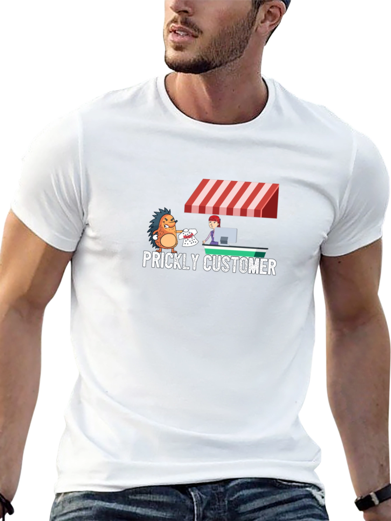 Prickly Customer Graphic T-Shirt