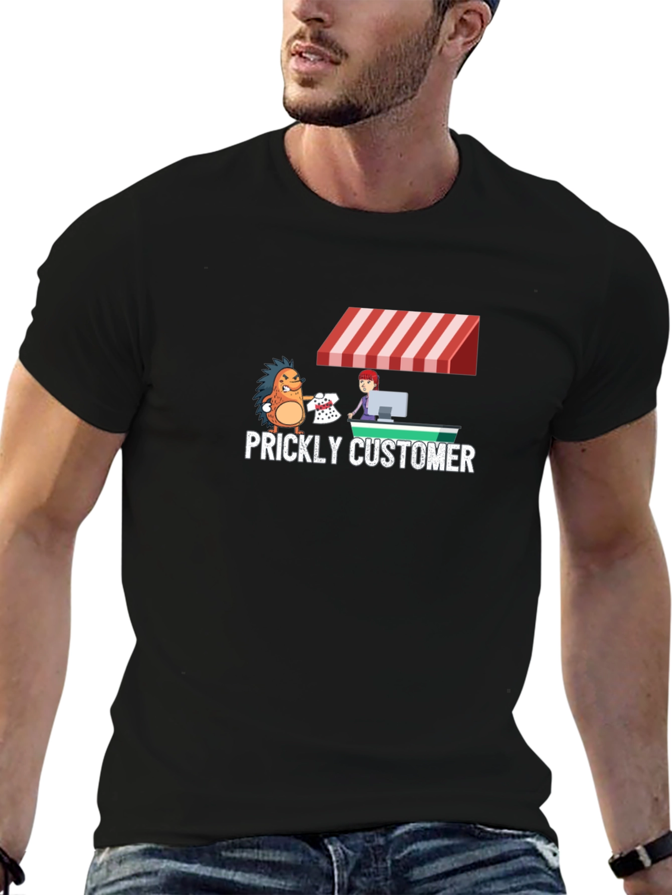 Prickly Customer Graphic T-Shirt