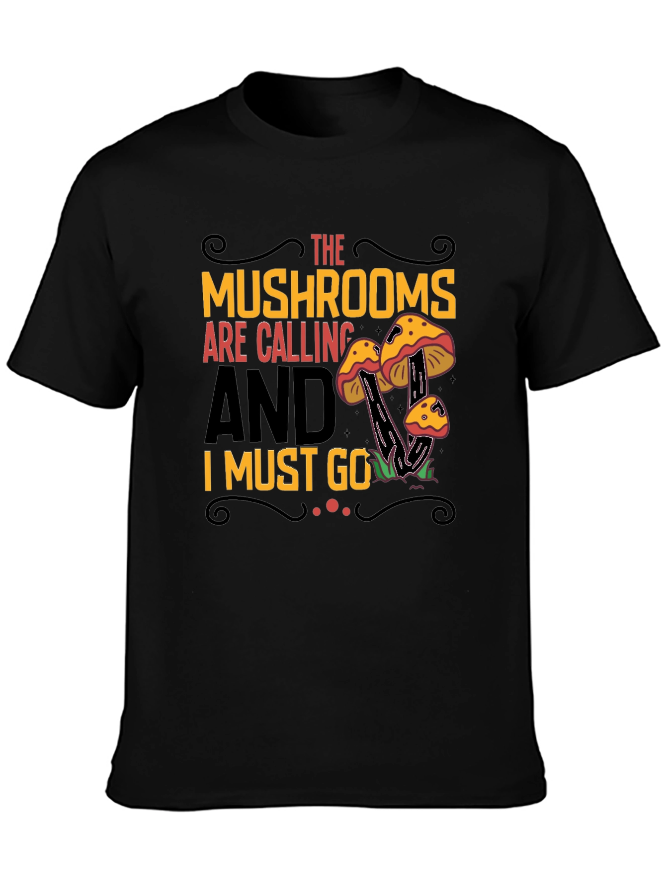 Mushroom Calling Graphic Tee - Nature Lovers Shirt