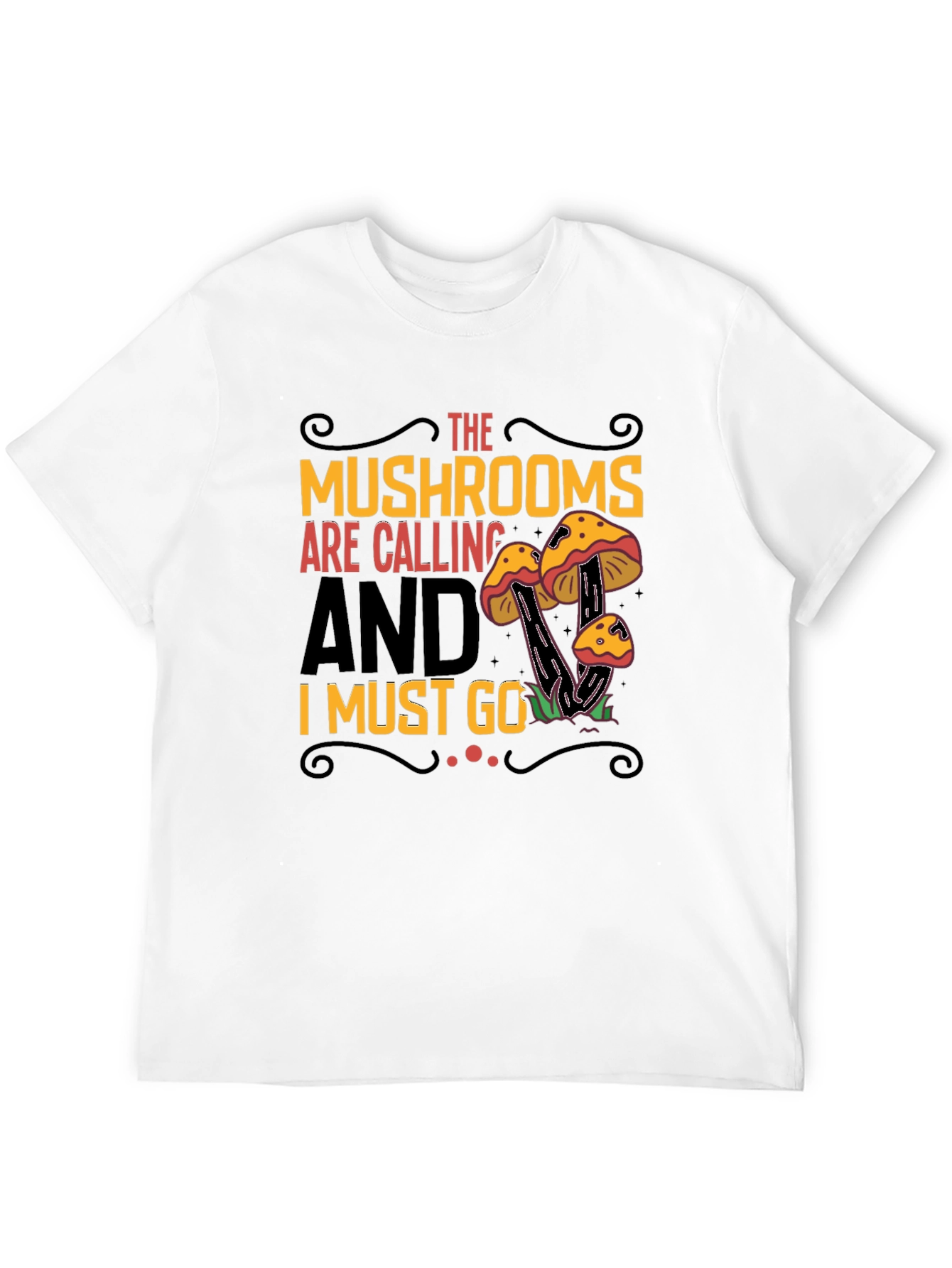 Mushroom Calling Graphic Tee - Nature Lovers Shirt