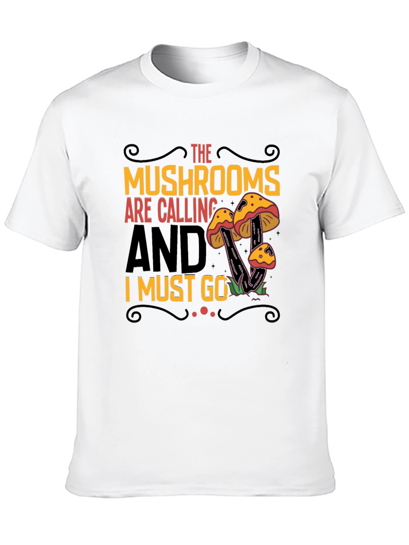 Mushroom Calling Graphic Tee - Nature Lovers Shirt