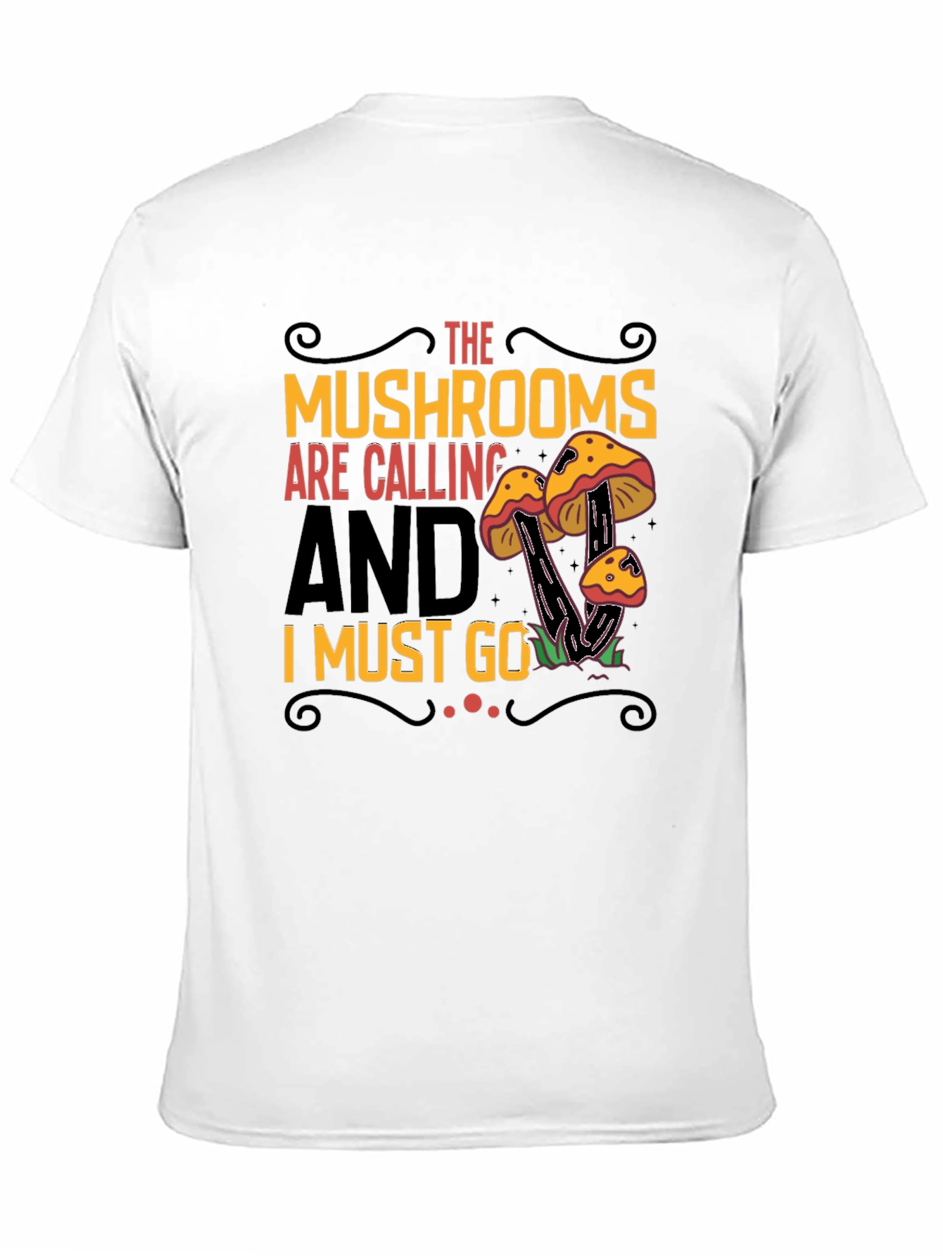 Mushroom Calling Graphic Tee - Nature Lovers Shirt