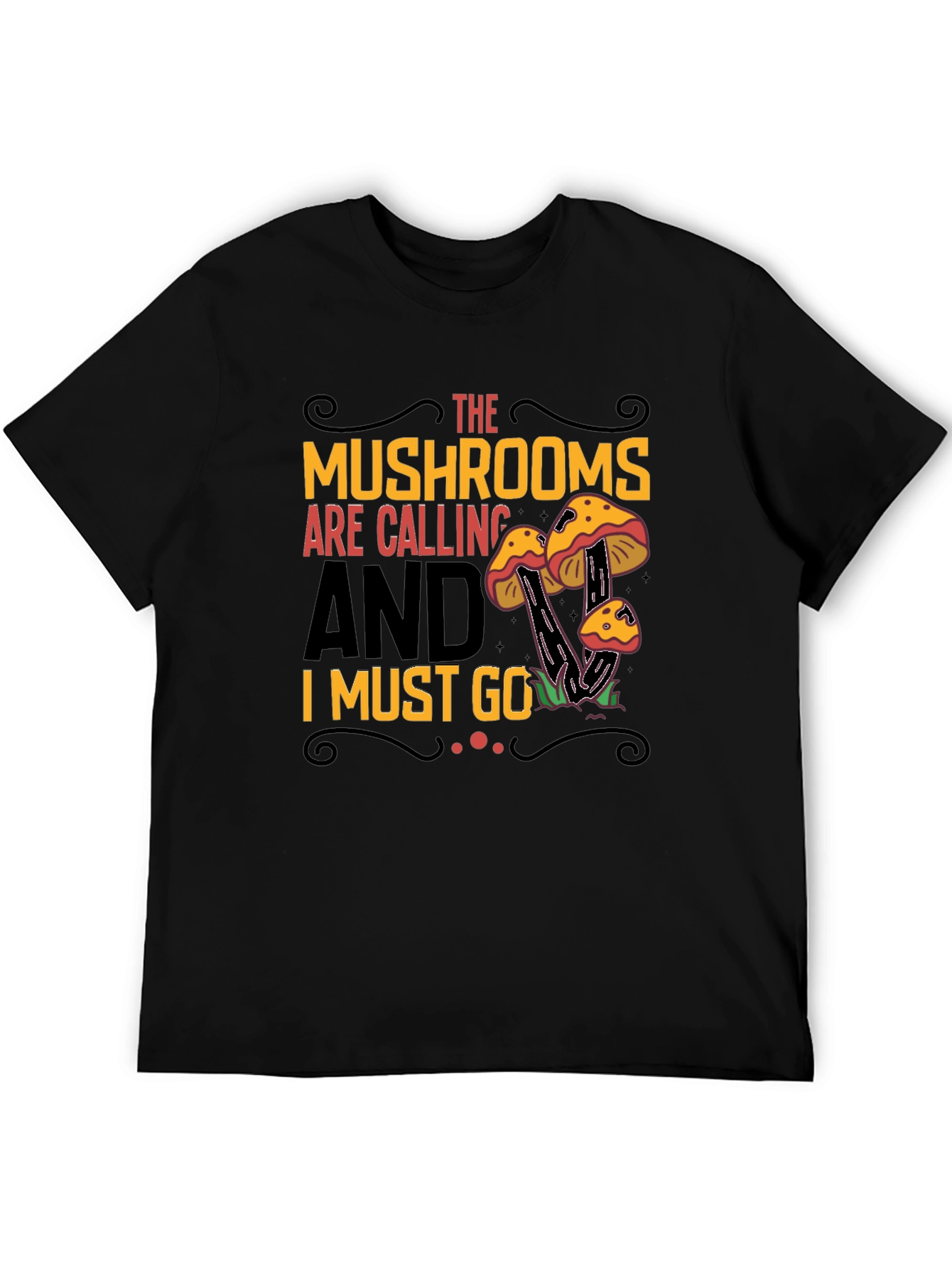 Mushroom Calling Graphic Tee - Nature Lovers Shirt