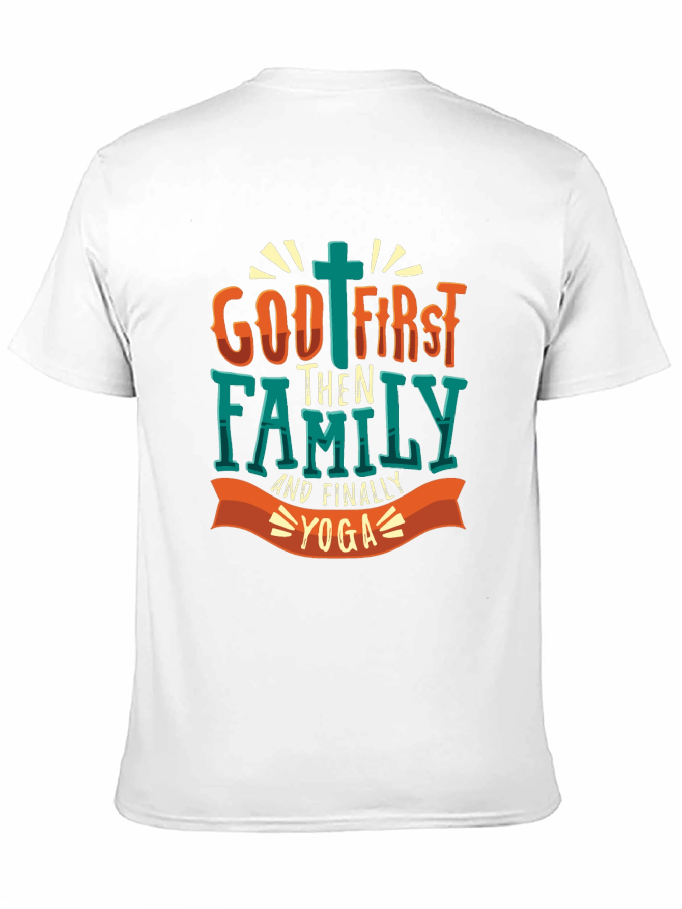 God First Family Yoga T-Shirt - Mens Graphic Tee