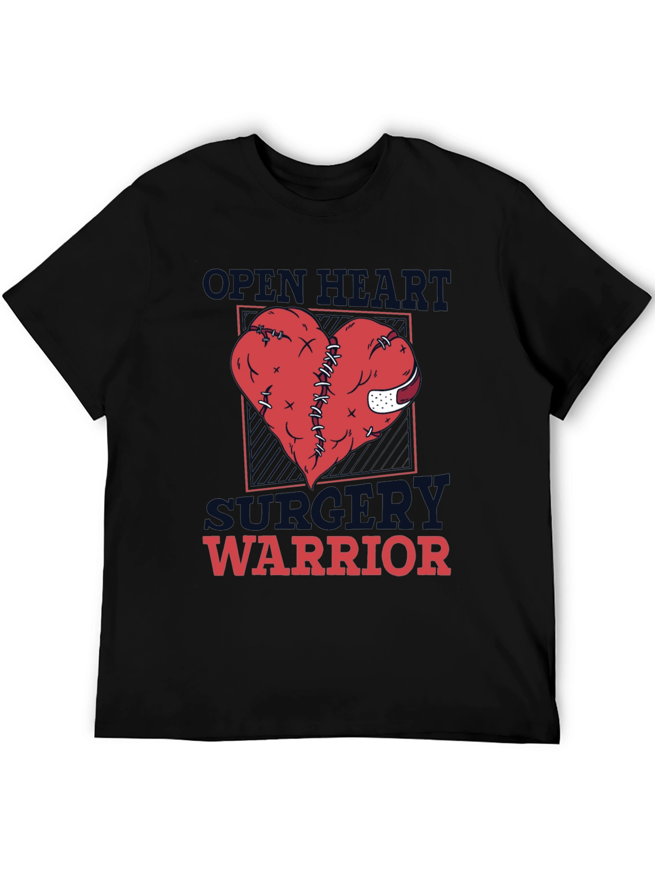 Open Heart Surgery Warrior Graphic T-Shirt