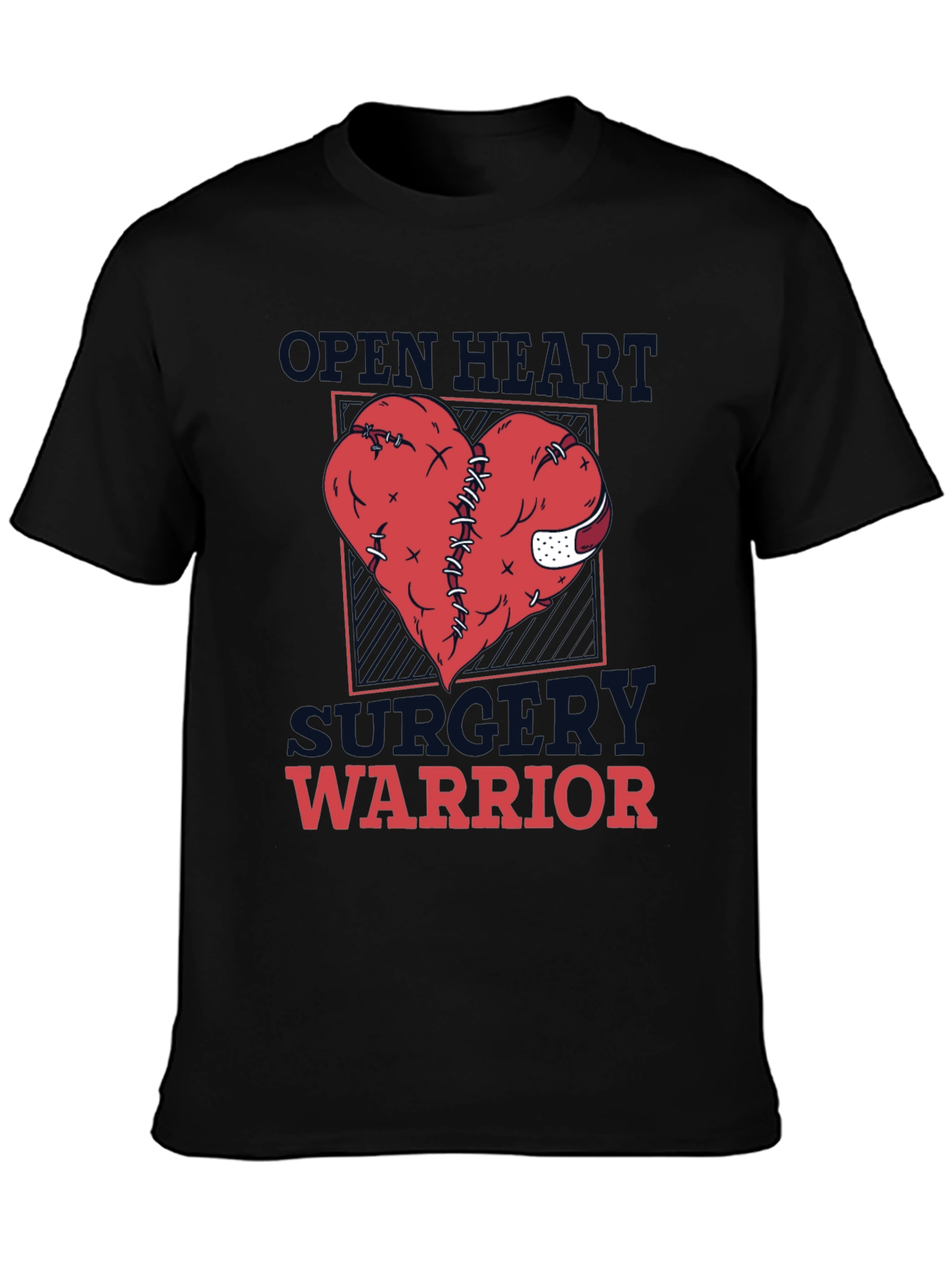 Open Heart Surgery Warrior Graphic T-Shirt