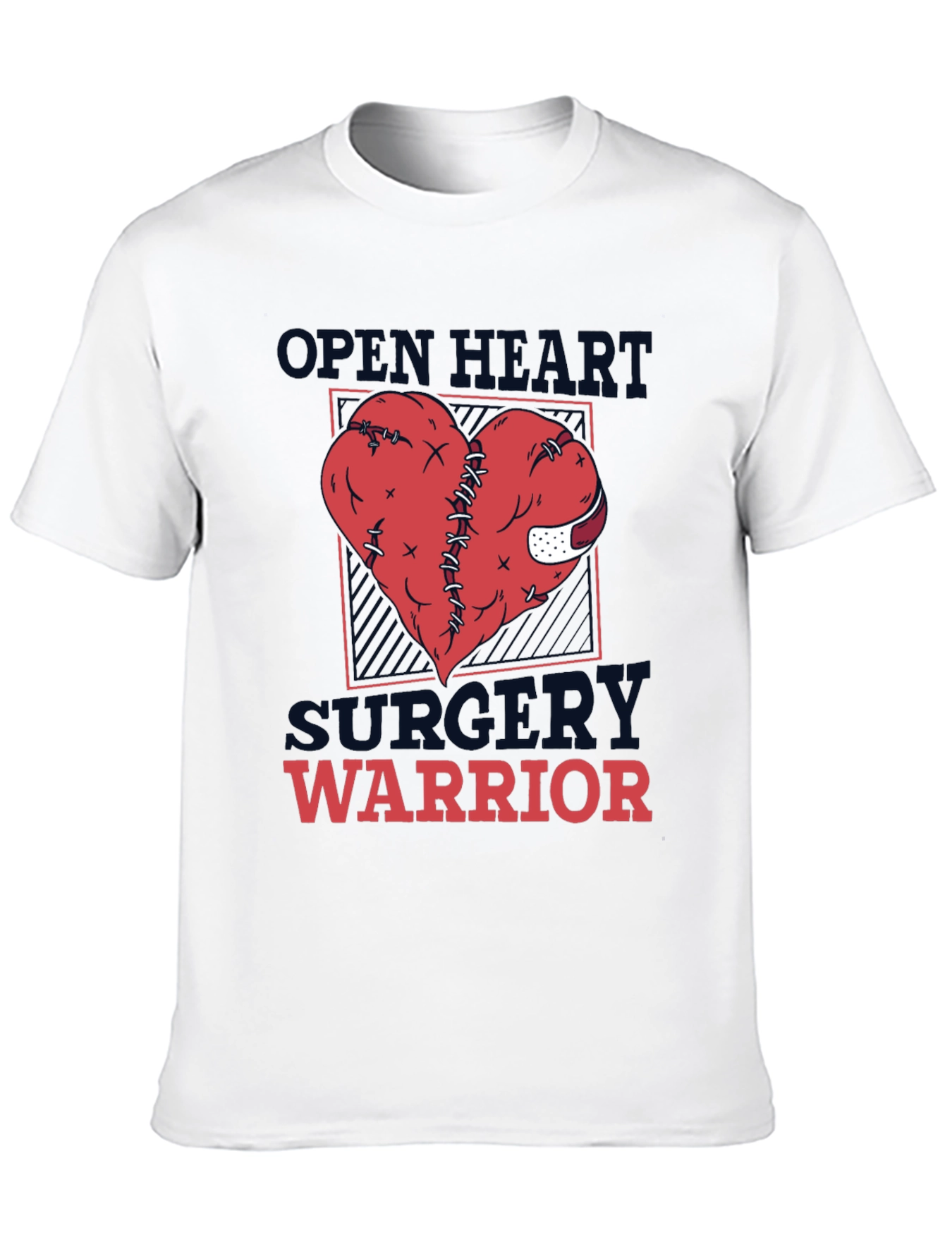 Open Heart Surgery Warrior Graphic T-Shirt