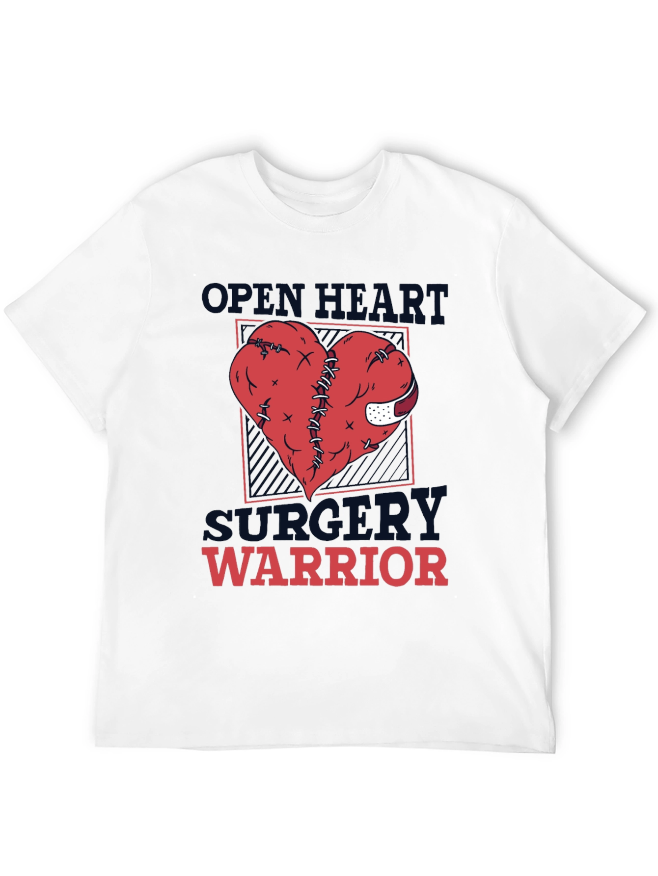 Open Heart Surgery Warrior Graphic T-Shirt
