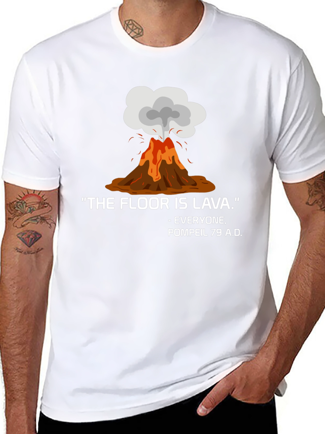 The Floor is Lava Pompeii 79 AD T-Shirt