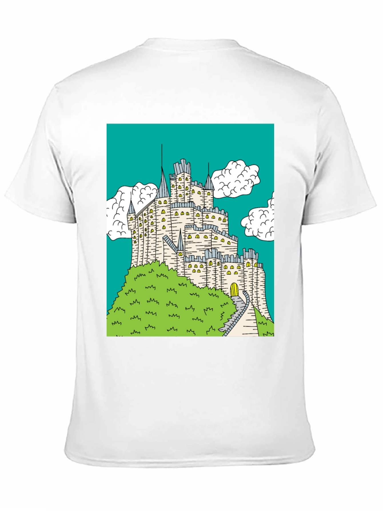 Castle Graphic Print Crew Neck T-Shirt