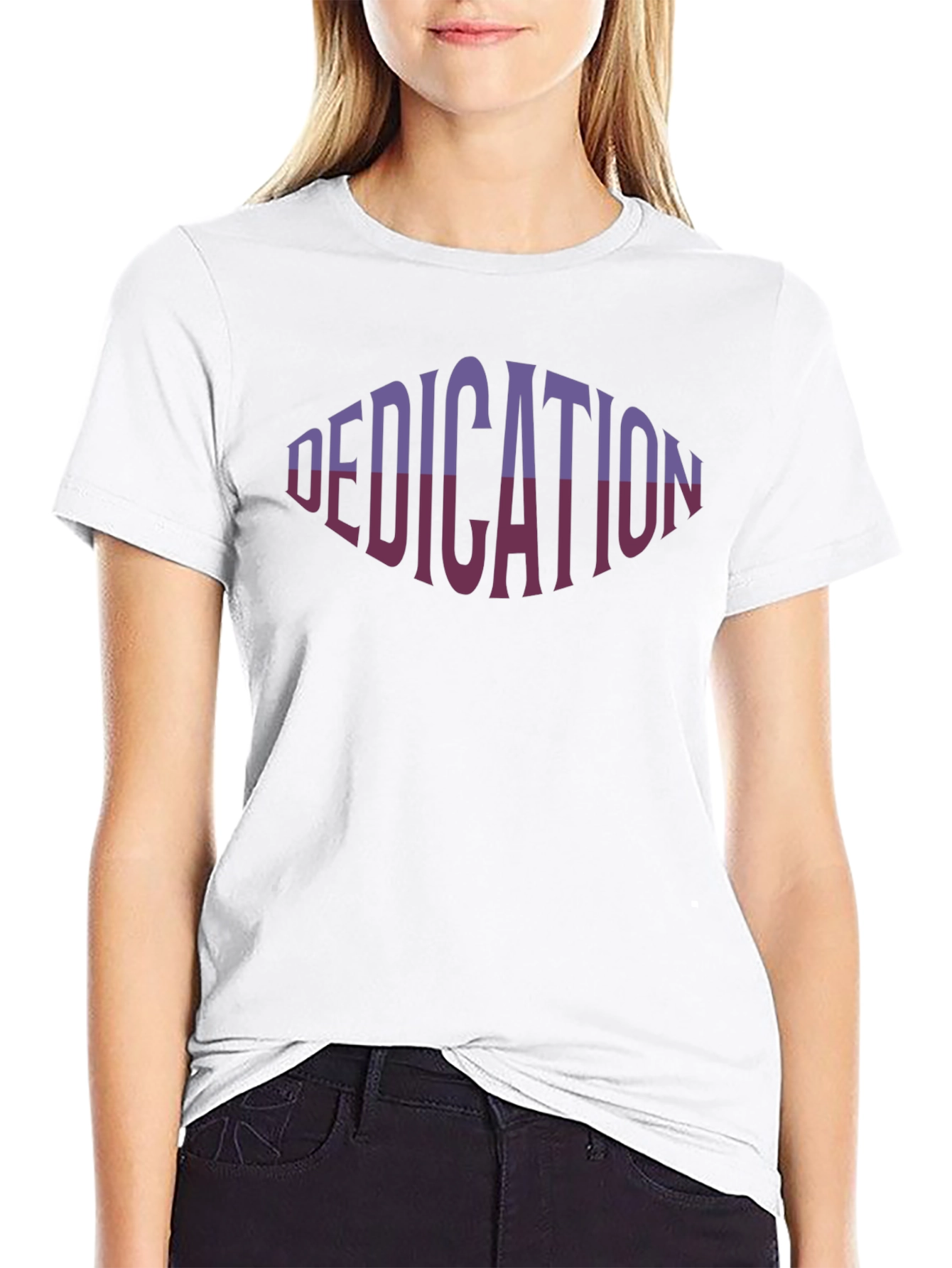 Dedication Graphic Print Black T-Shirt