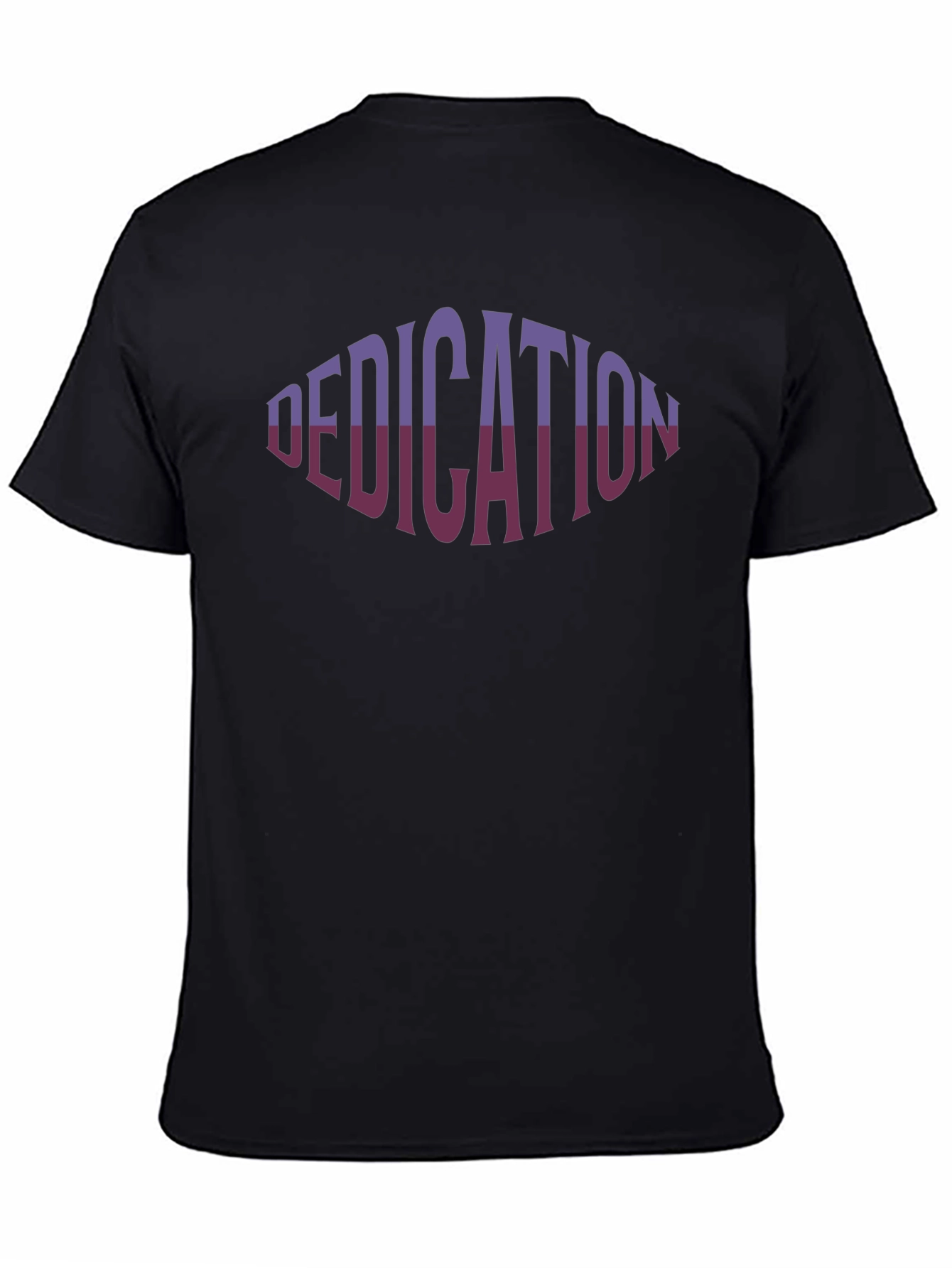 Dedication Graphic Print Black T-Shirt