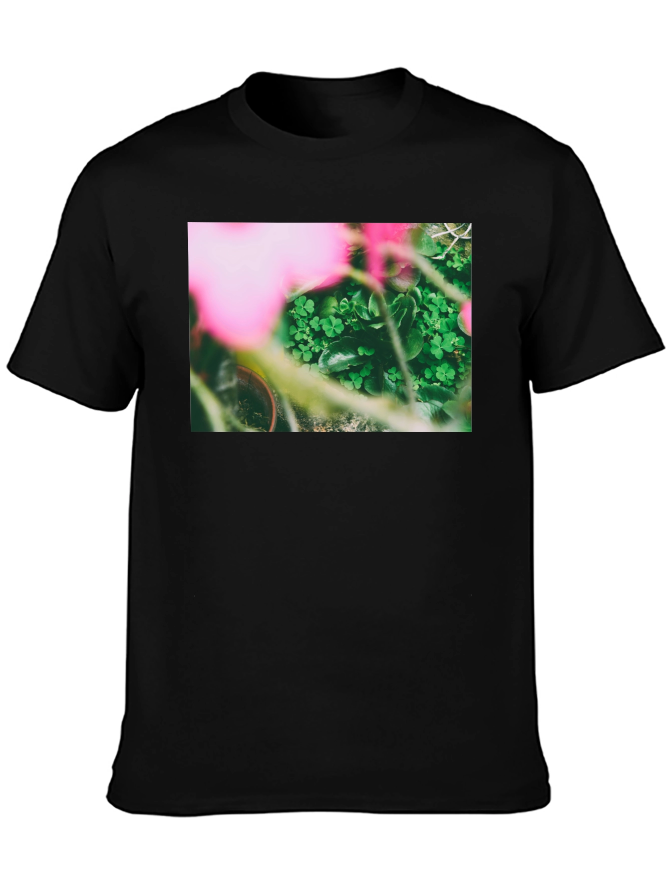 Clover Garden Graphic Tee - Stylish Comfort